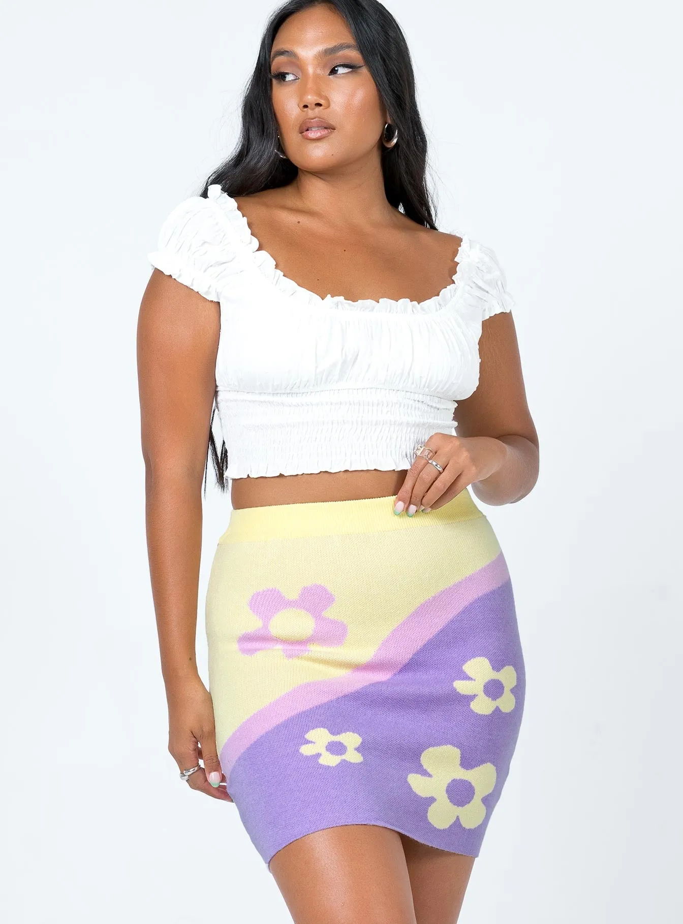 Reimagined Classic Lined interior Lucid Dreams Mini Skirt Multi