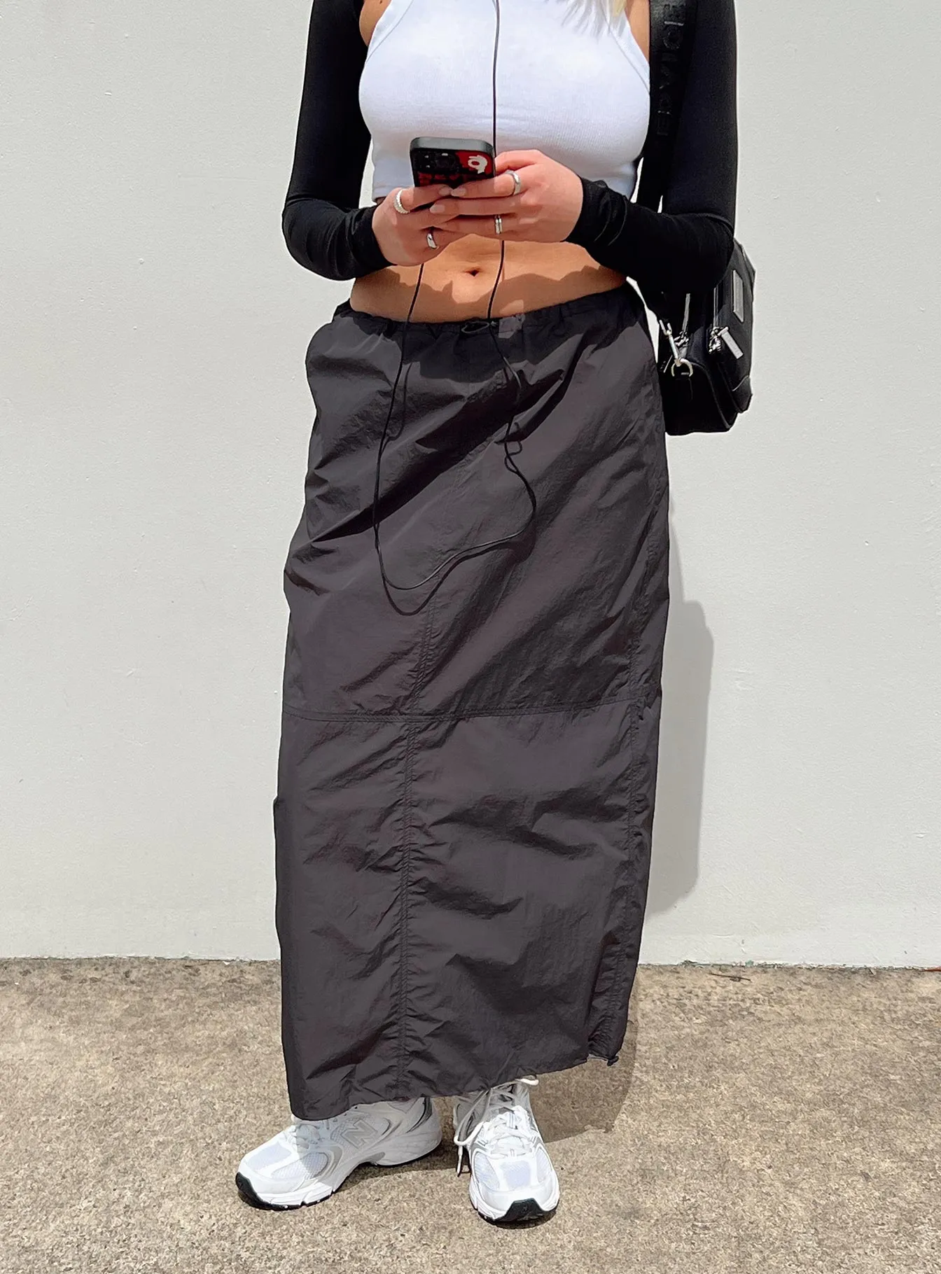 Crosswalk Maxi Skirt Slate Neat Style