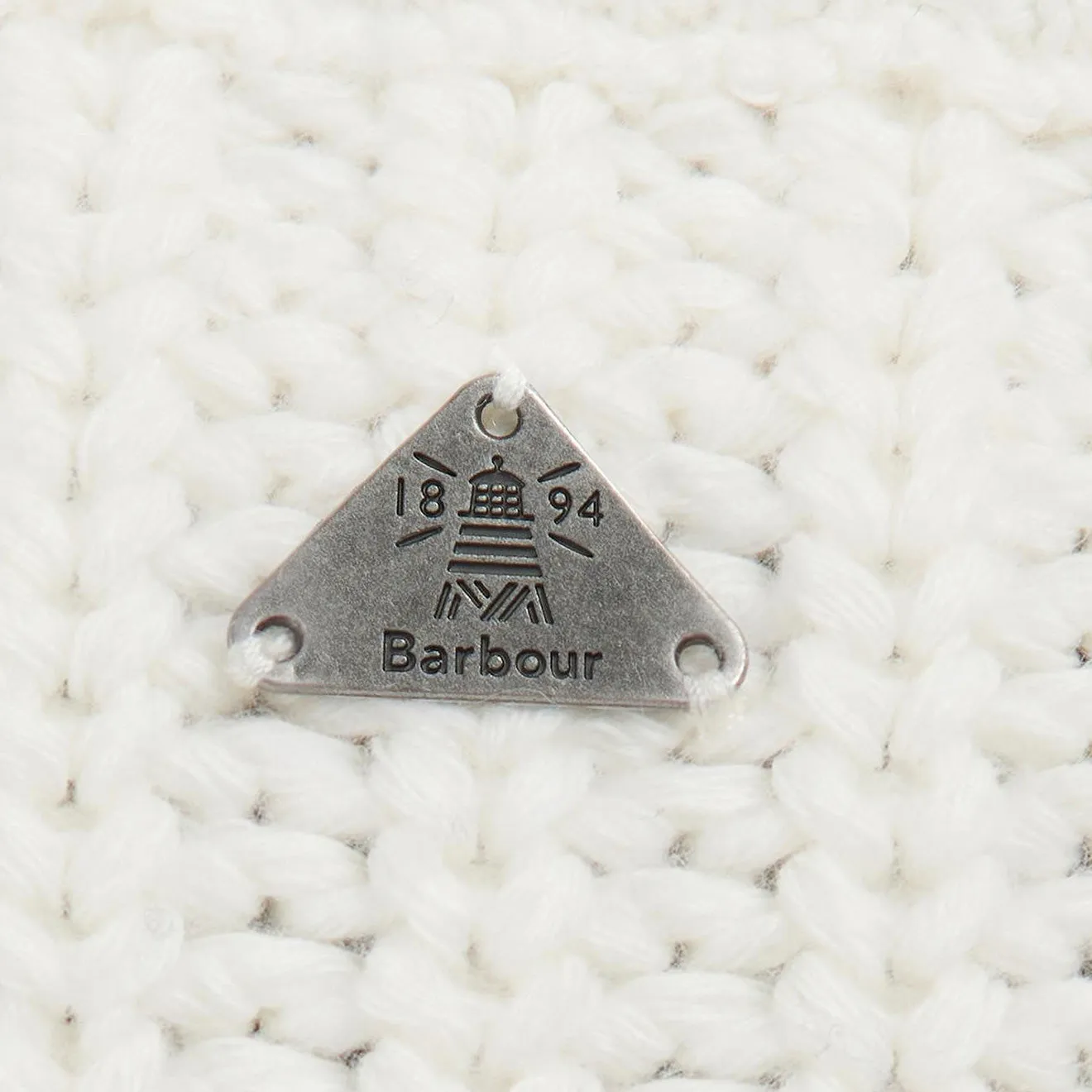 Barbour Womens Greenwell Knit Cream MoistureWicking Technology Moisture Wicking Yarn