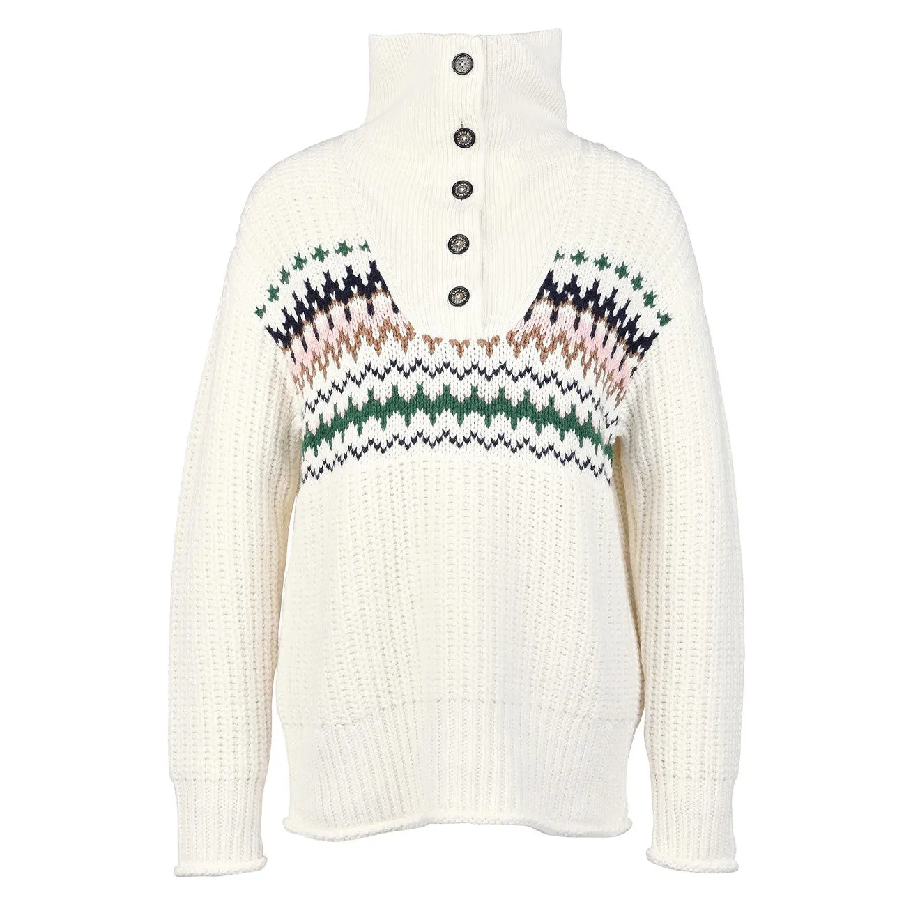 Colorfast Technology Barbour Womens Greenwell Knit Cream
