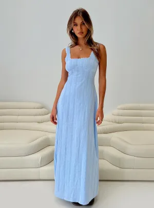 Smooth Design Dasha Maxi Dress Blue