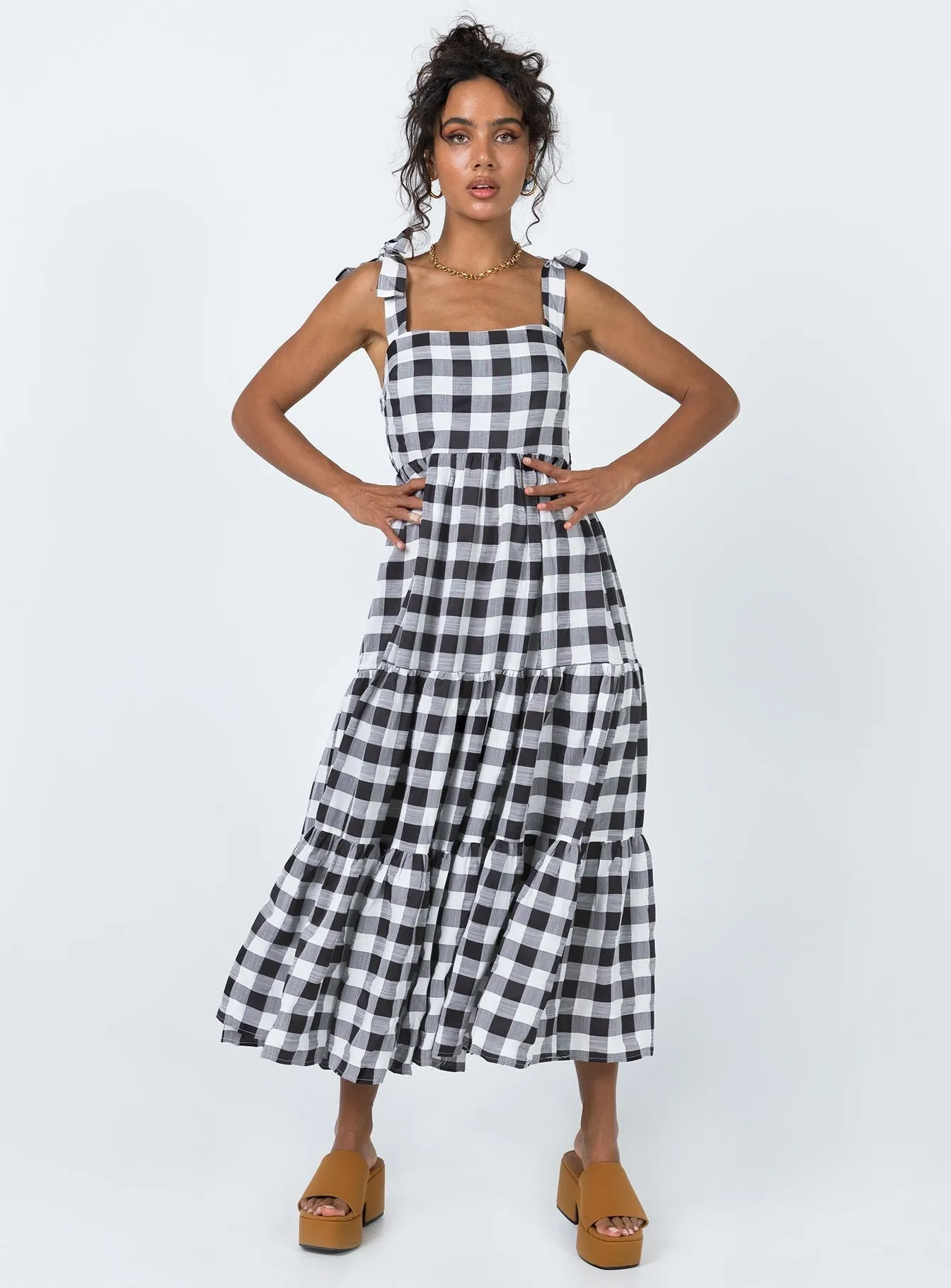 Front-Slit Rae Maxi Dress Black