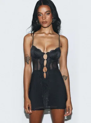 Benji Mini Dress Black Walk Easy Resort-Wear