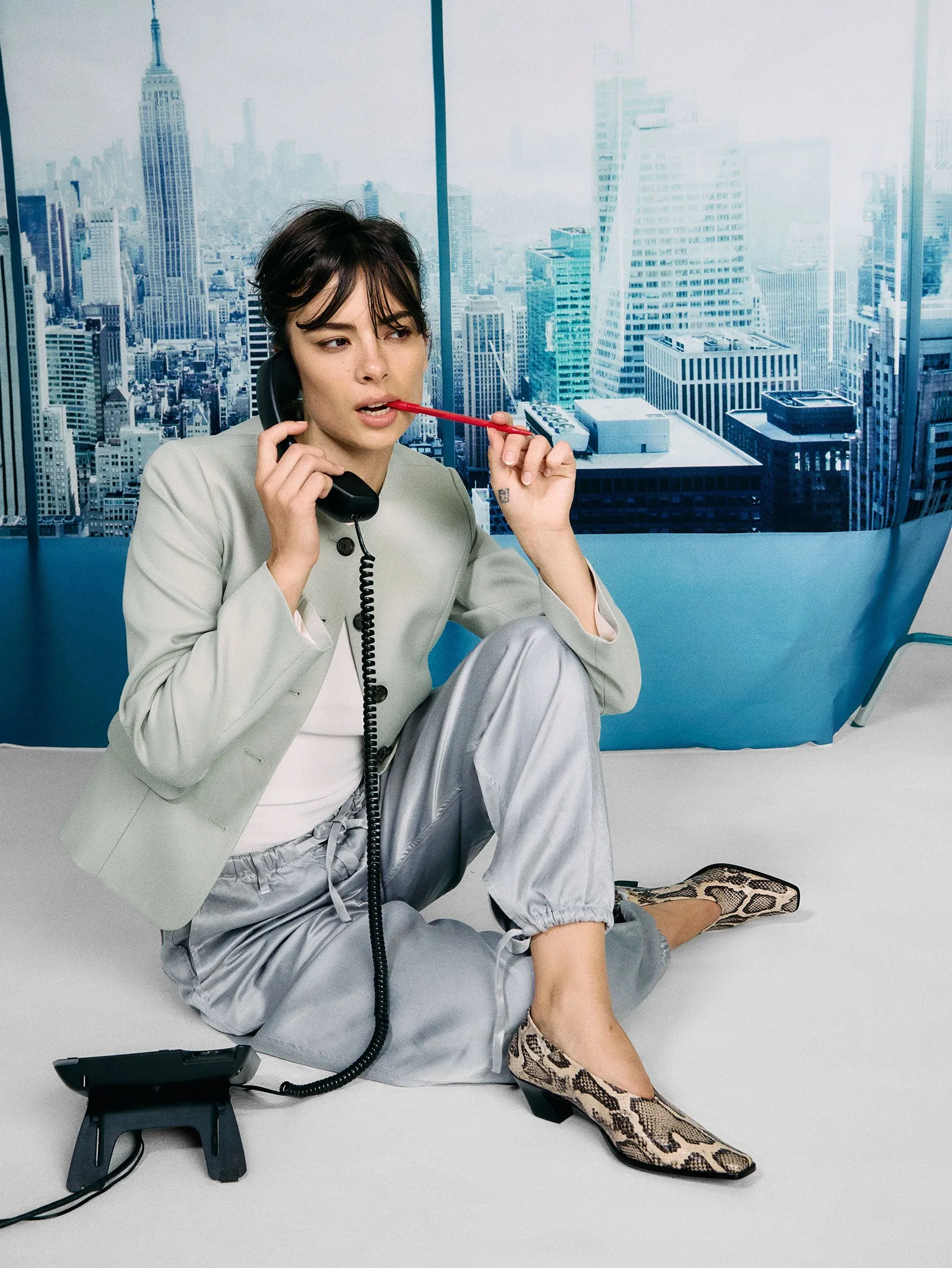 Natural Material Soria Snake Heel