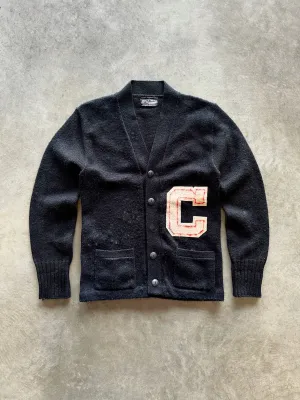 60s black cardigan (M) Street Comforted Cold Layer