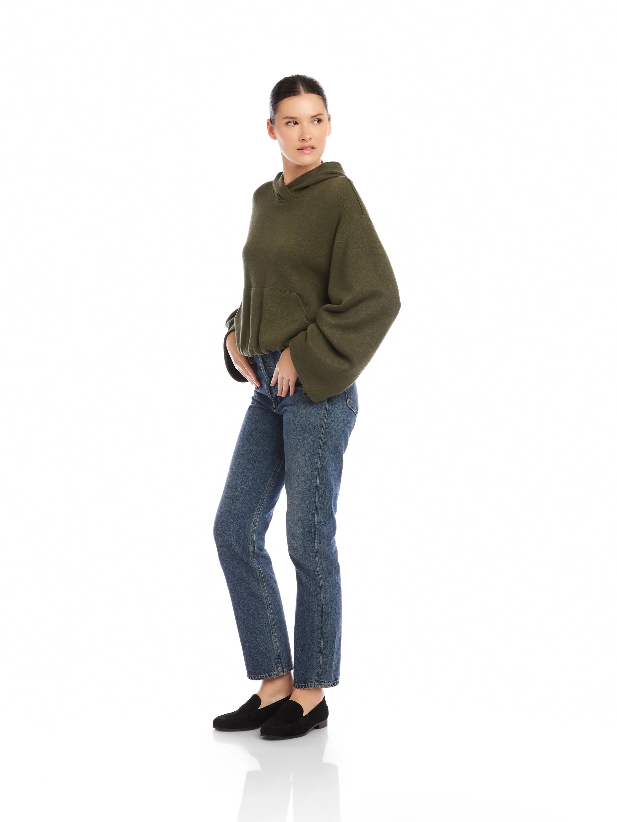 Makenna Bubble Sweatshirt Light Weight Office Warmth