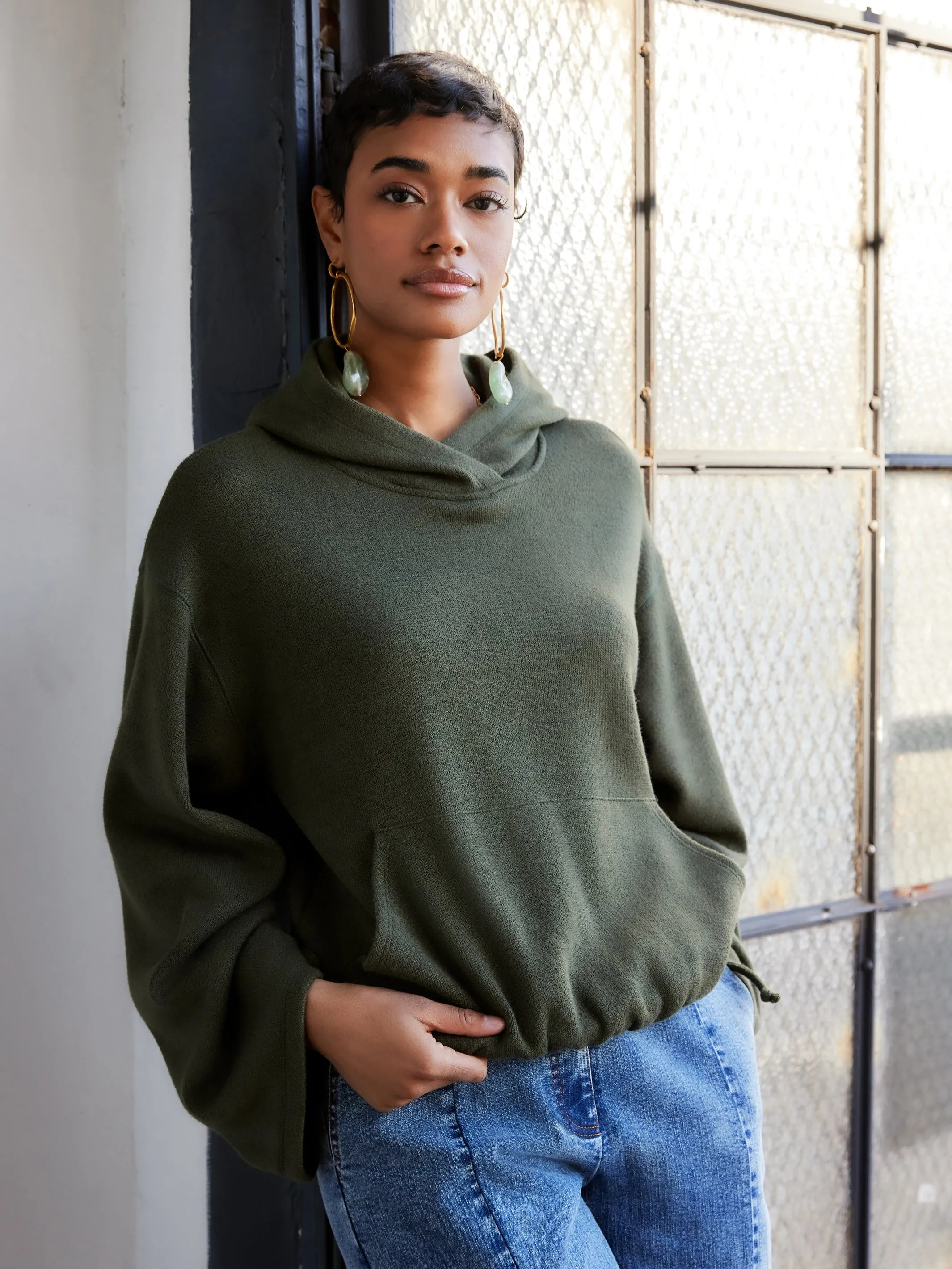 Makenna Bubble Sweatshirt MultiDirectional Flexibility