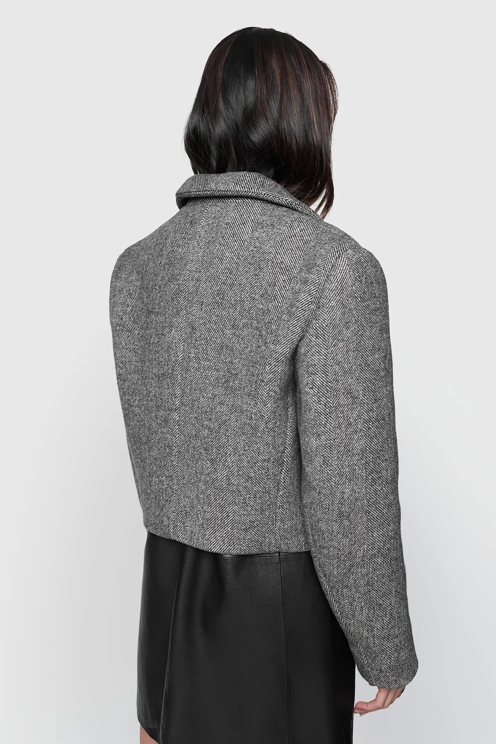 Hooded Attachment Flexible Fit Engineering Margo Crop Coat