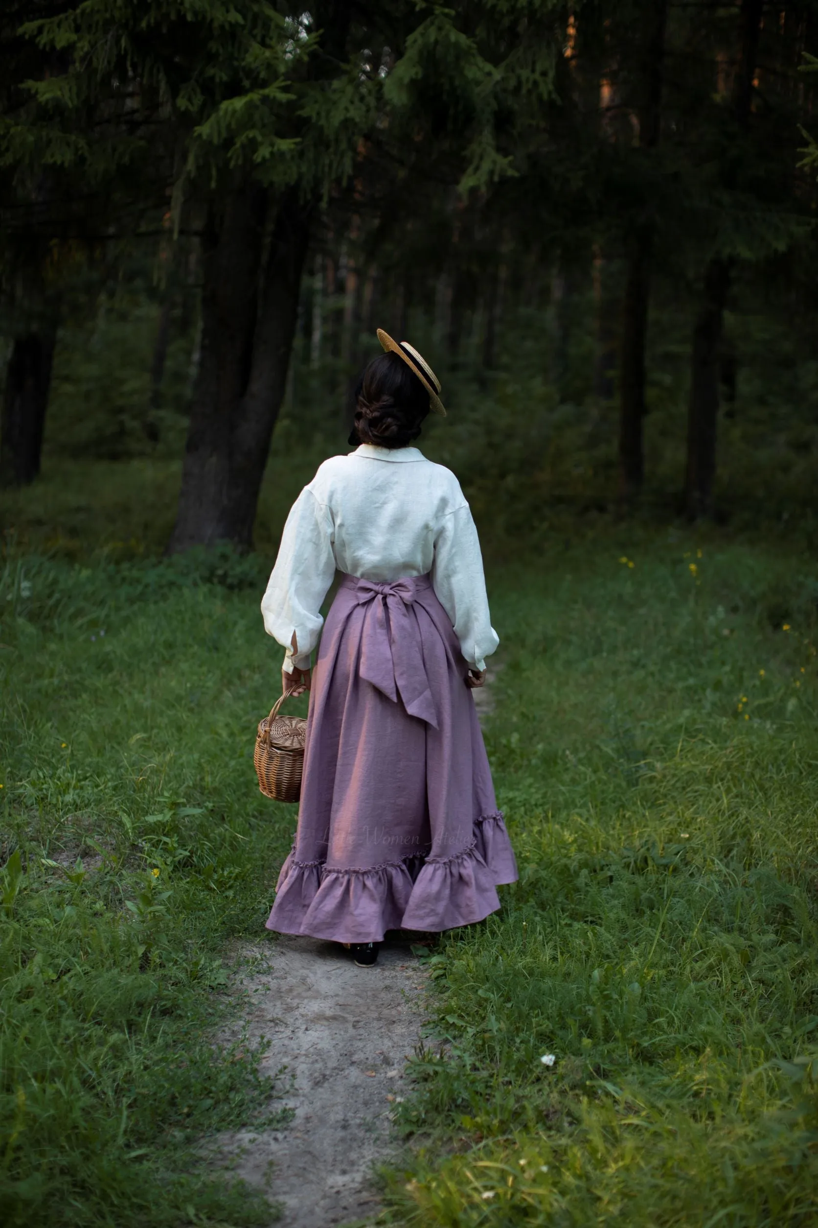 Elegant Look Opaque finish Marmee Linen Skirt
