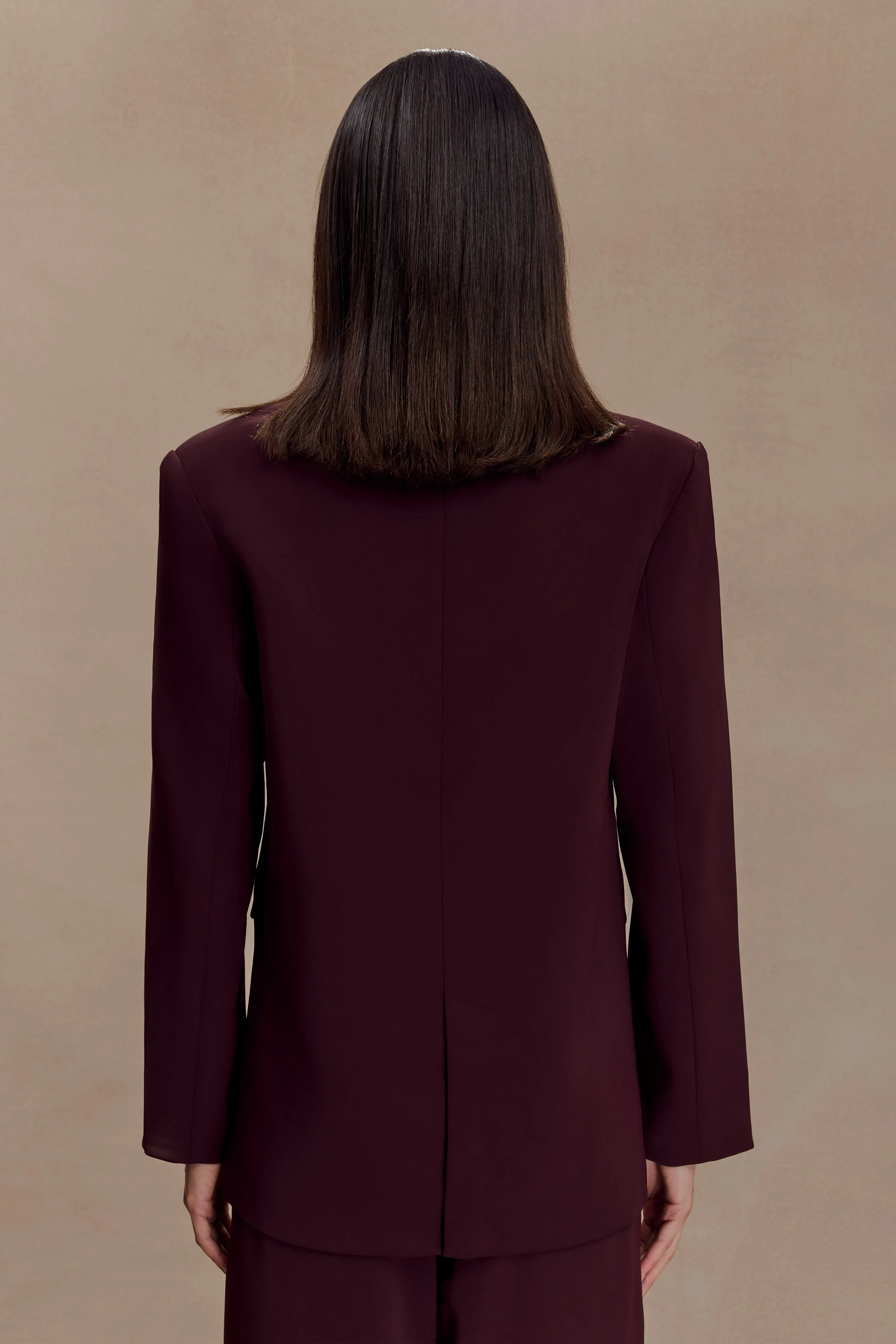 Mateo Oversized Blazer - Mahogany Winter Fashion High Tensile Reinforcement