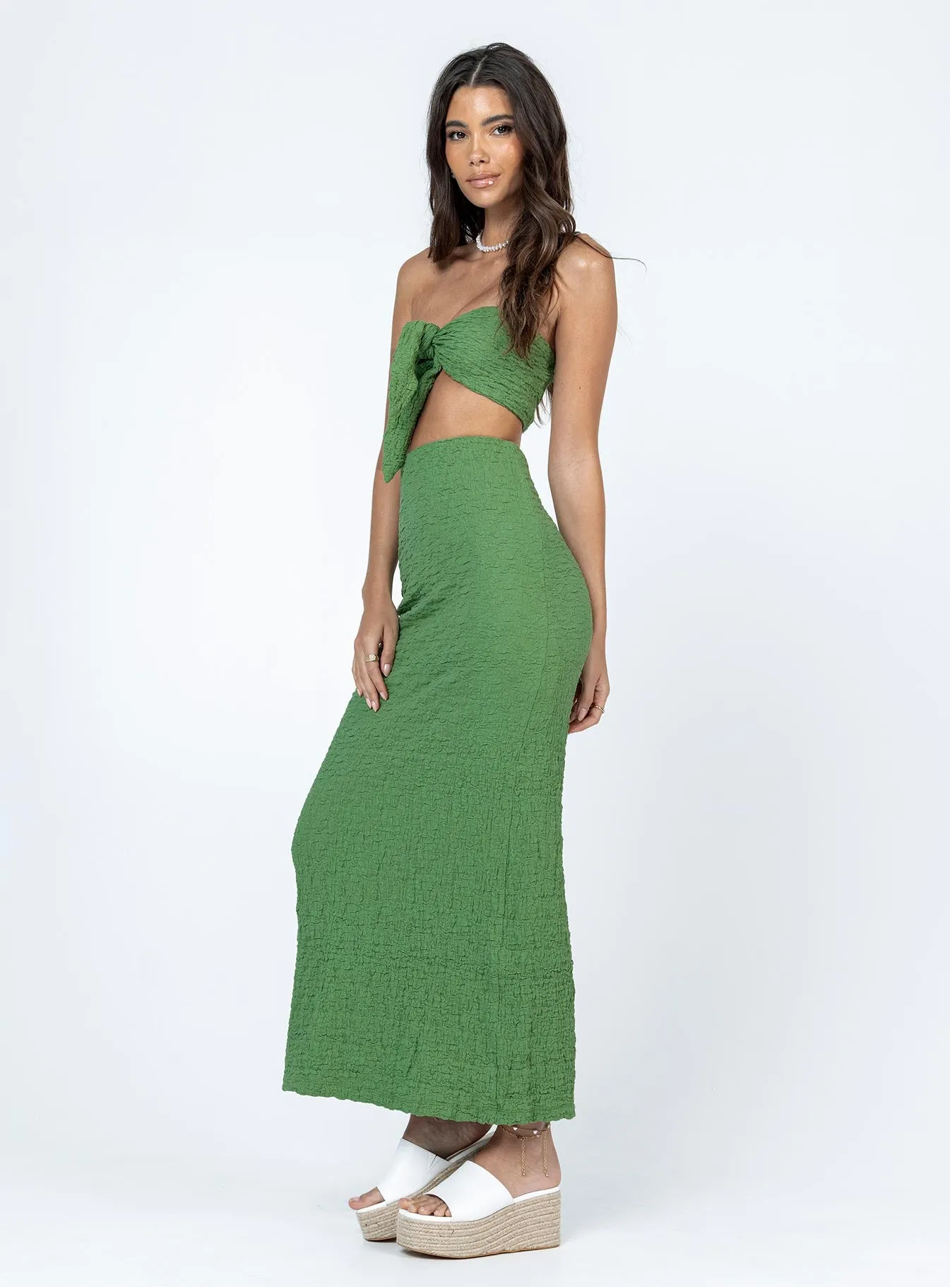 Matilda Maxi Set Green Iconic Style Modern Design