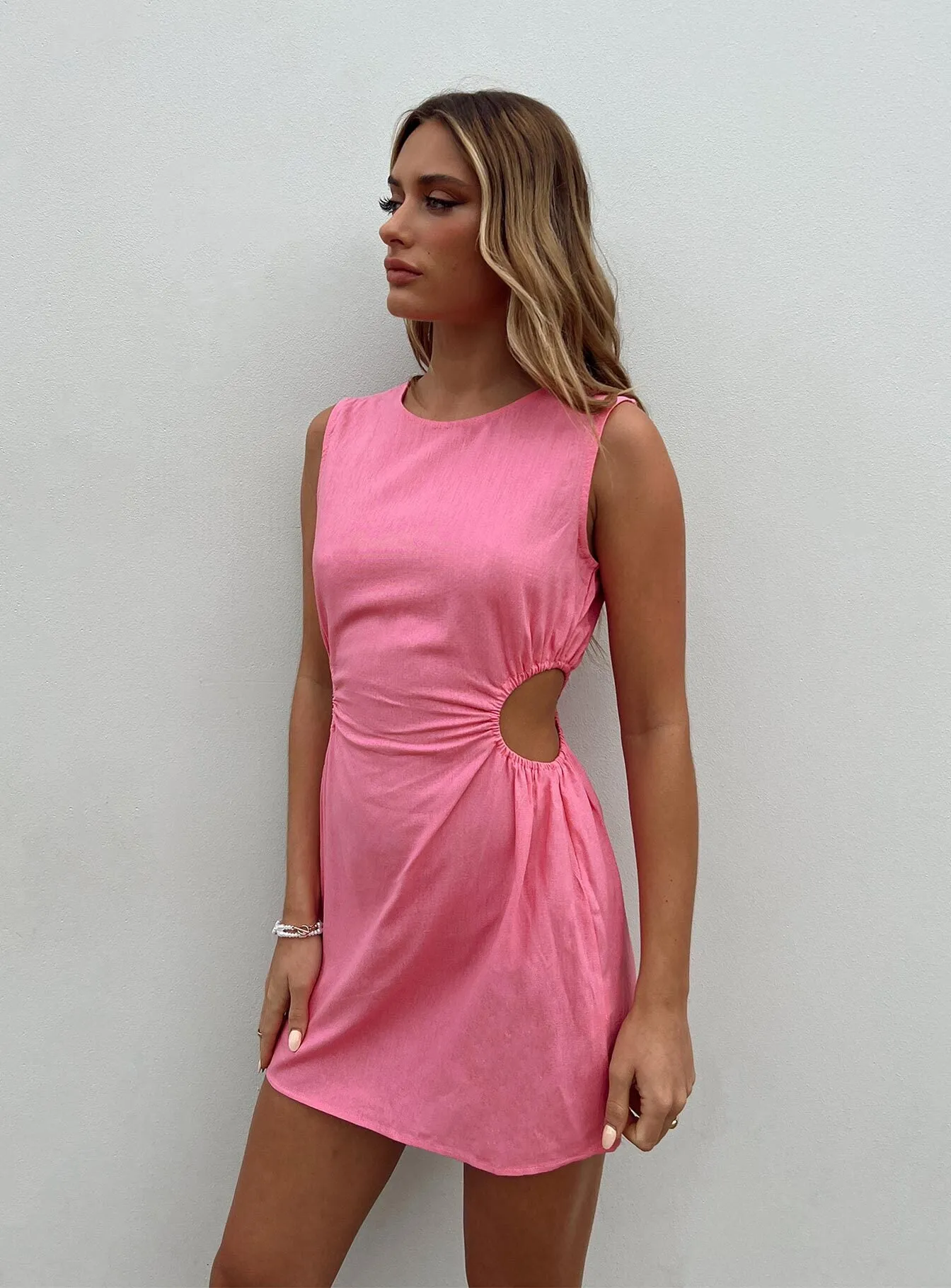 Mayzie Mini Dress Pink Formal dinner wear