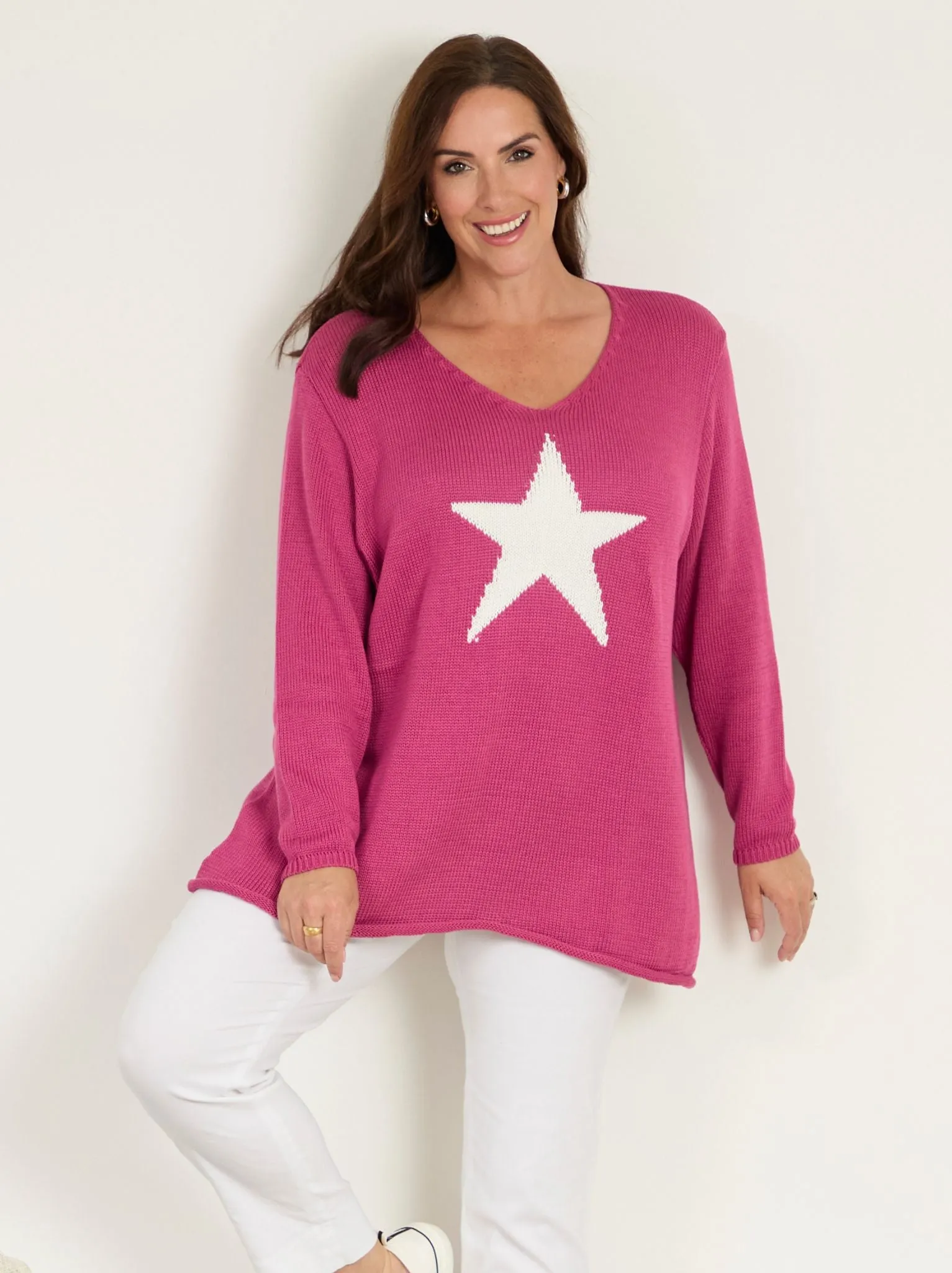 Mena Knitted Jumper - Amethyst Friction Resistant