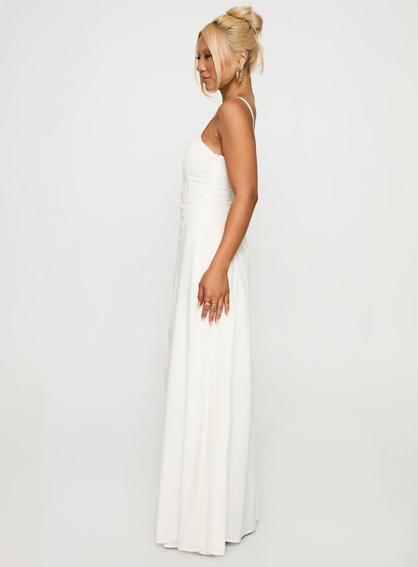 Mercie Maxi Dress White Night Ready Relaxed Comfort Look