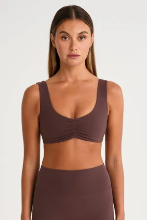 Wear alone seams Easy Fastening ALLFENIX CloudCore Ruched Sports Bra