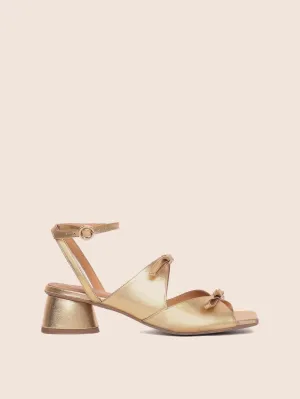 Mira Gold Heel Comfortable Heels for Work