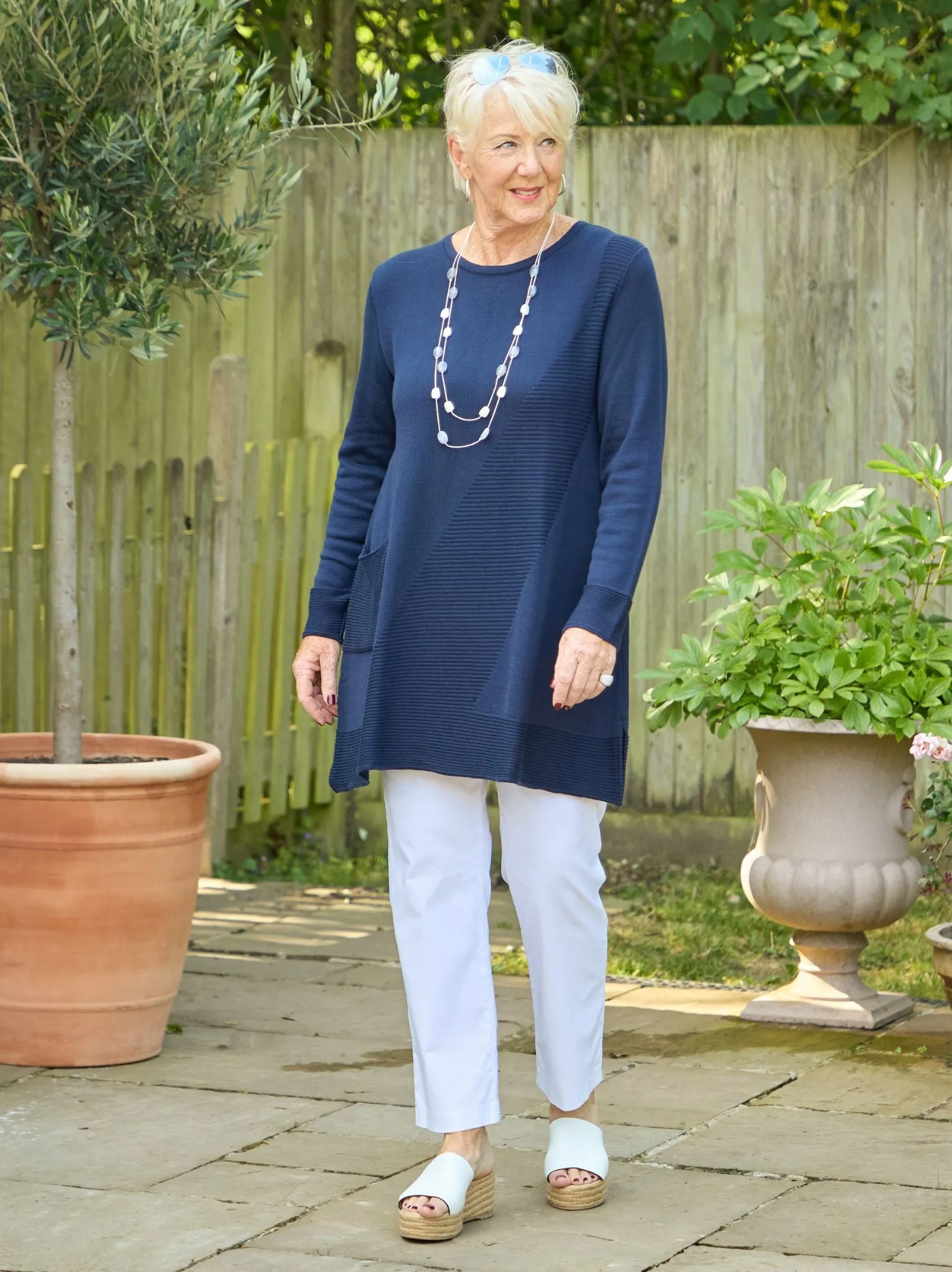 Modern Trend Mia Knitted Jumper - Navy