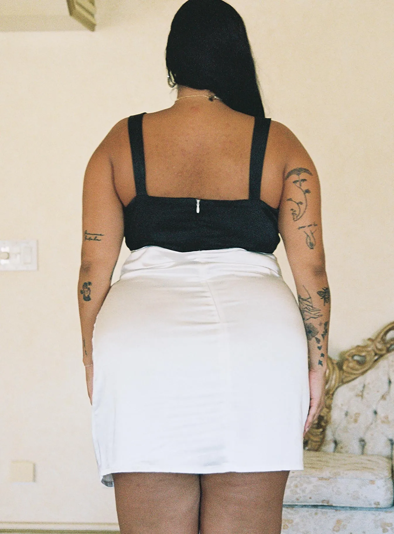 Light Fabrication Miah Mini Dress White / Black Curve