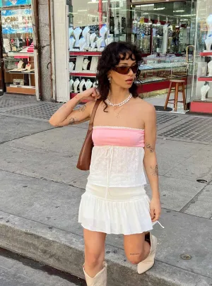 Easy Movement Mid Morning Mini Skirt Ivory