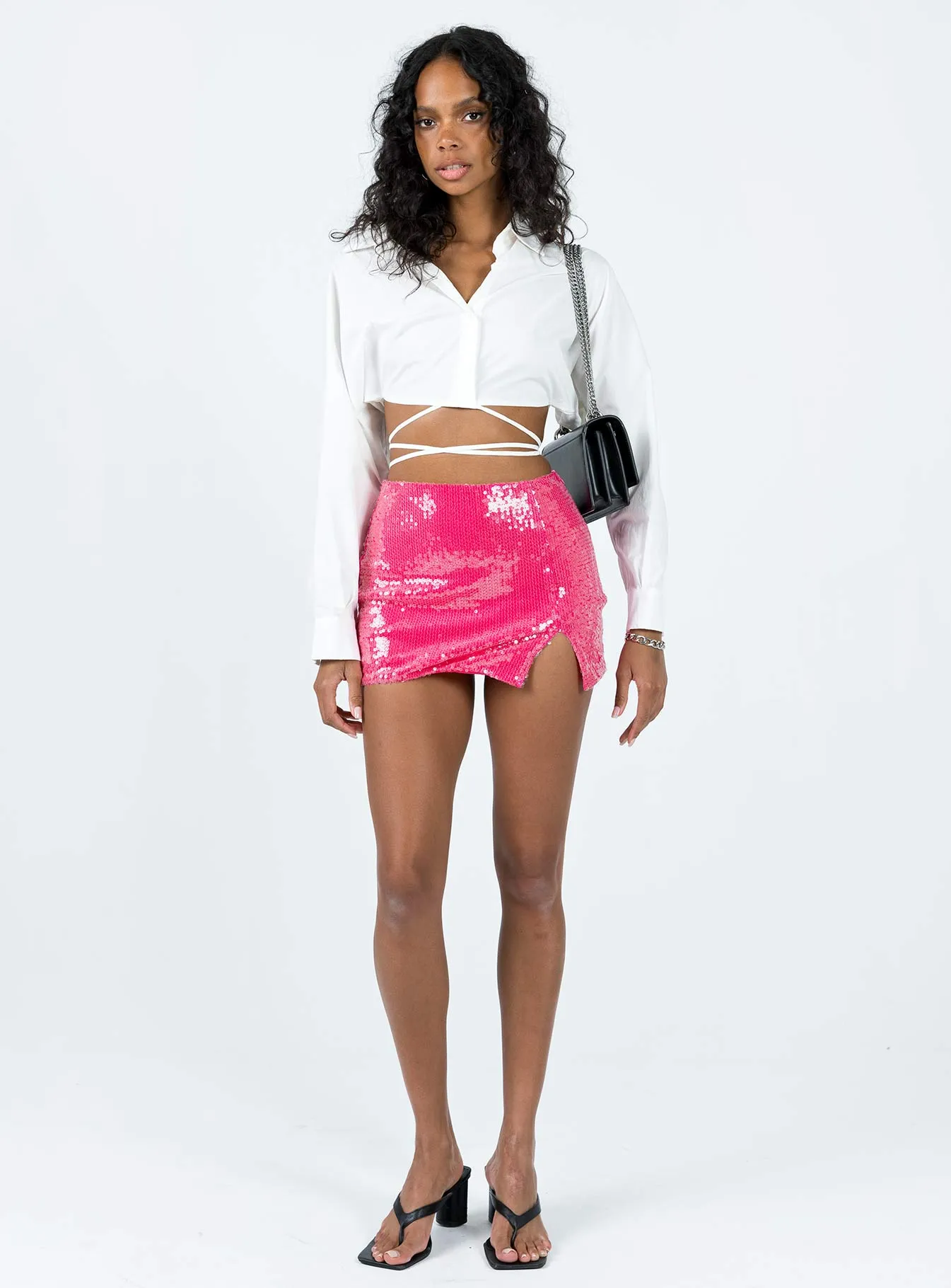 Mood Outfitboard Hannam Micro Mini Skirt Pink