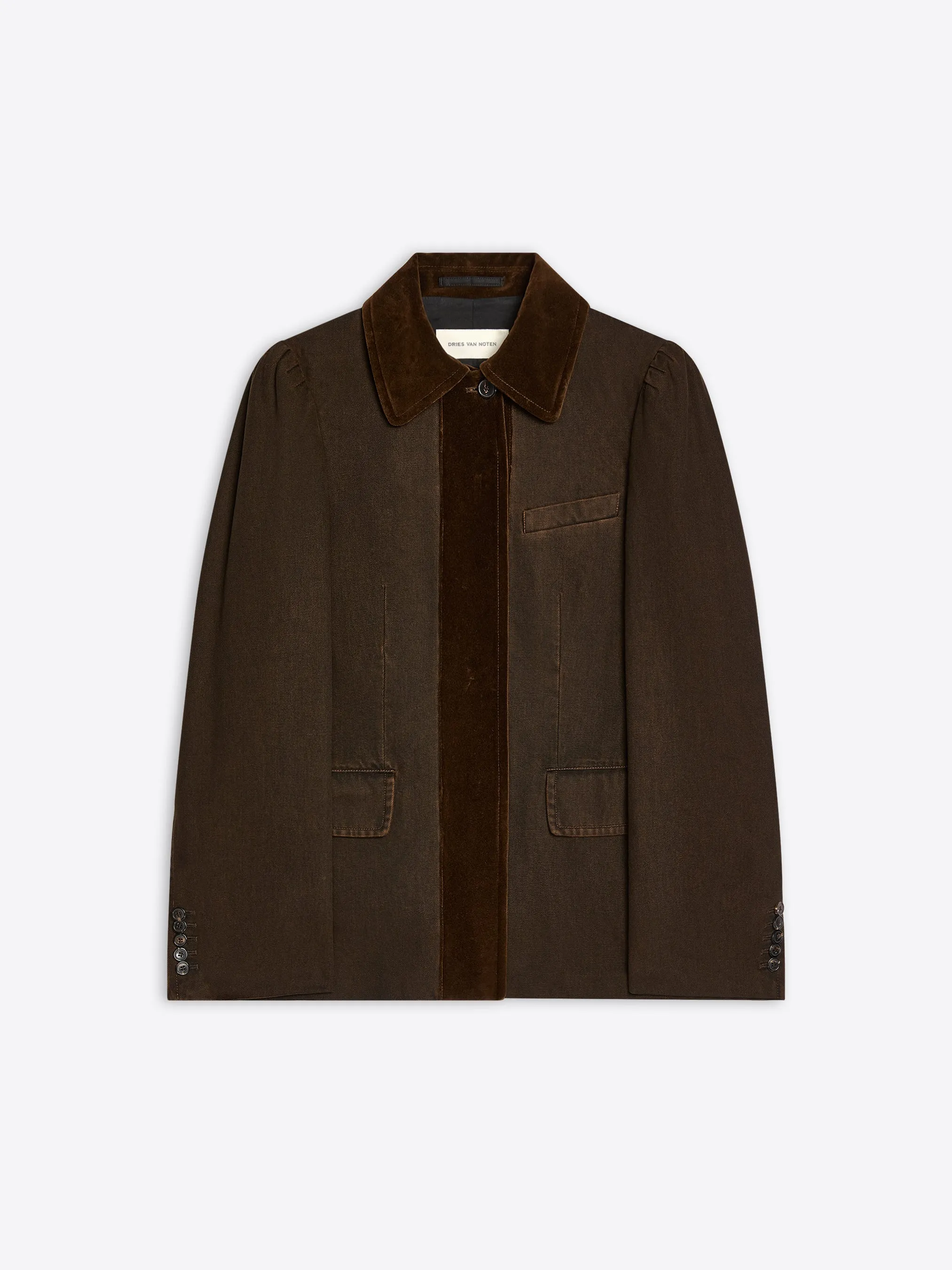 Easy Comfort SeamSealed Edges Dyed denim blazer