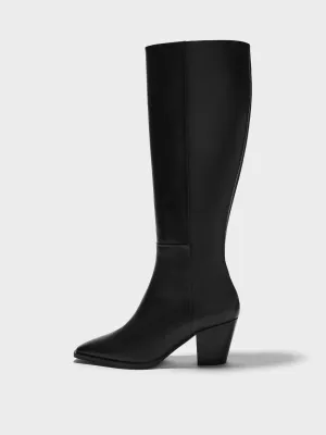 Minerva High Cowboy Boots All Weather Urban Commute Closed Toe