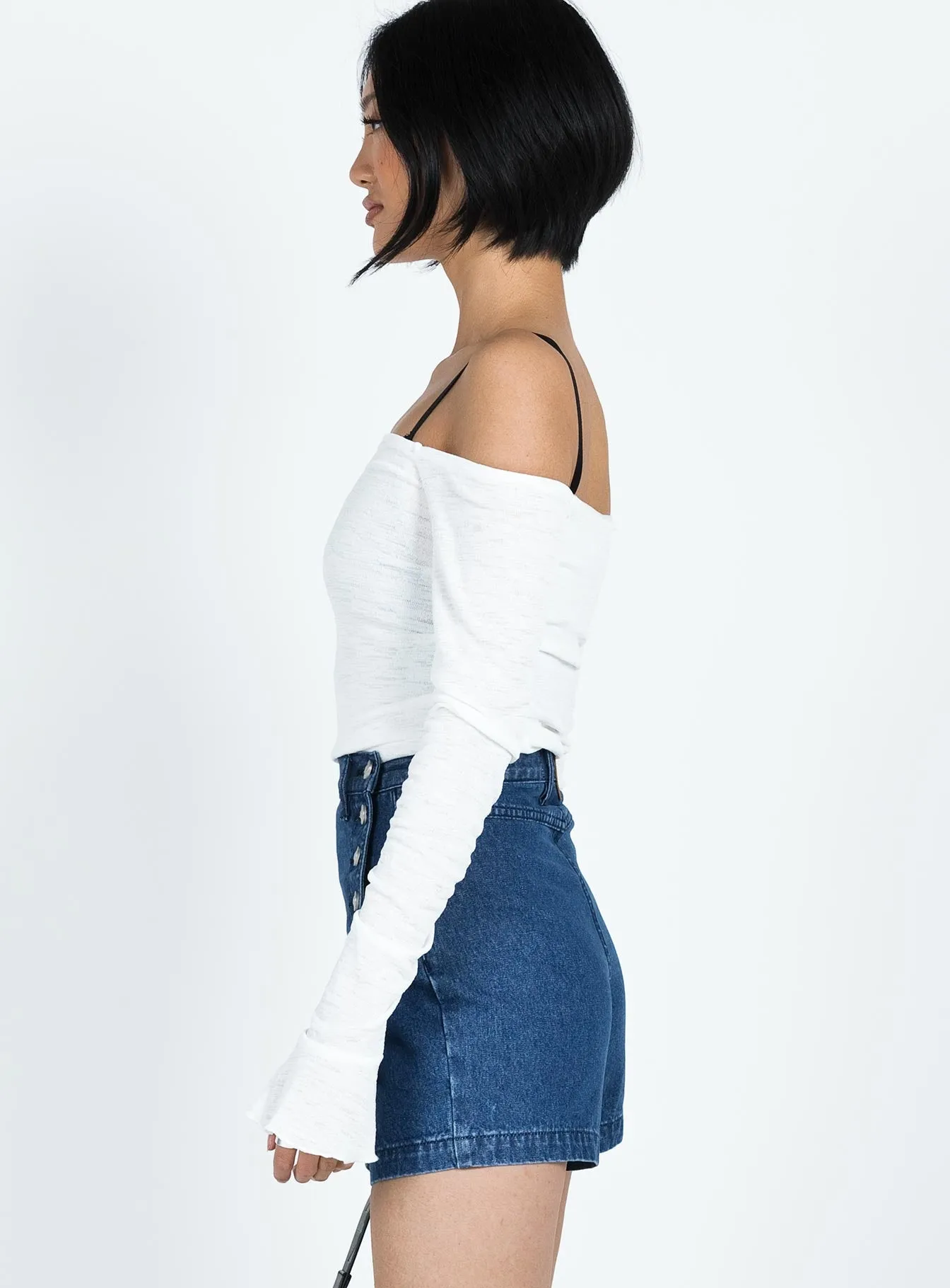 Urban Pulse Spring Brunch Moda Skort Dark Wash Denim