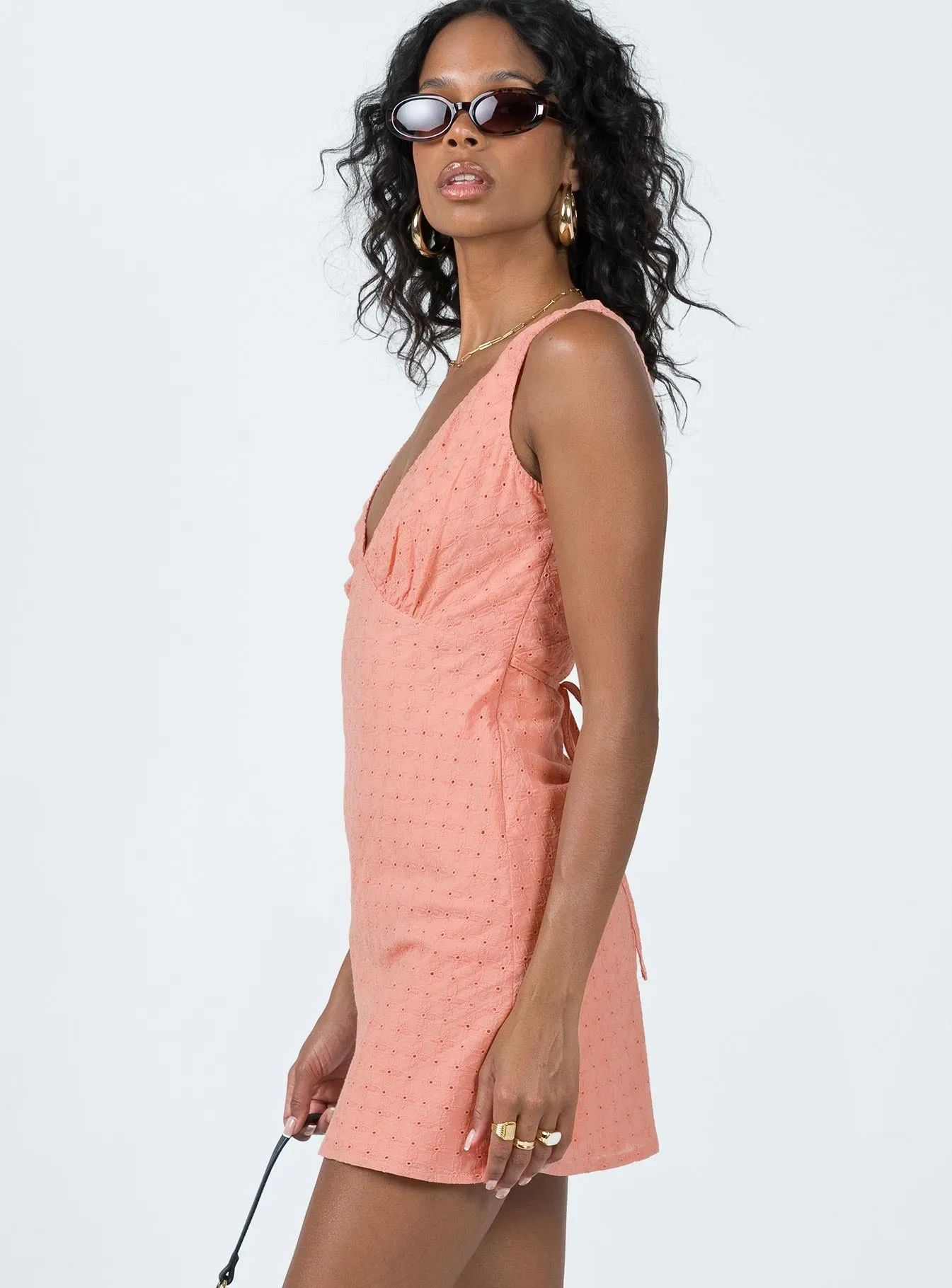 Clean Flow Music-Concert Nellie Mini Dress Rust