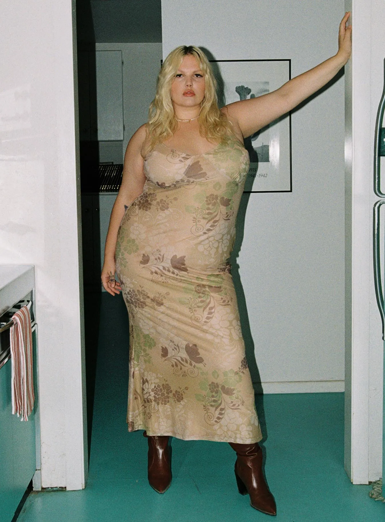 Down For the Ride 90's Slip Maxi Dress Multi Curve Sophisticated Wear