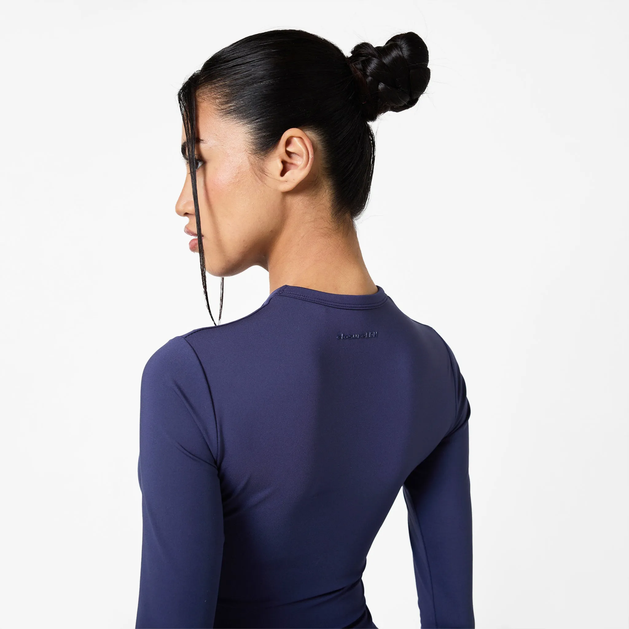 Second Skin Long Sleeve Top I Midnight Blue ReinforcedHem