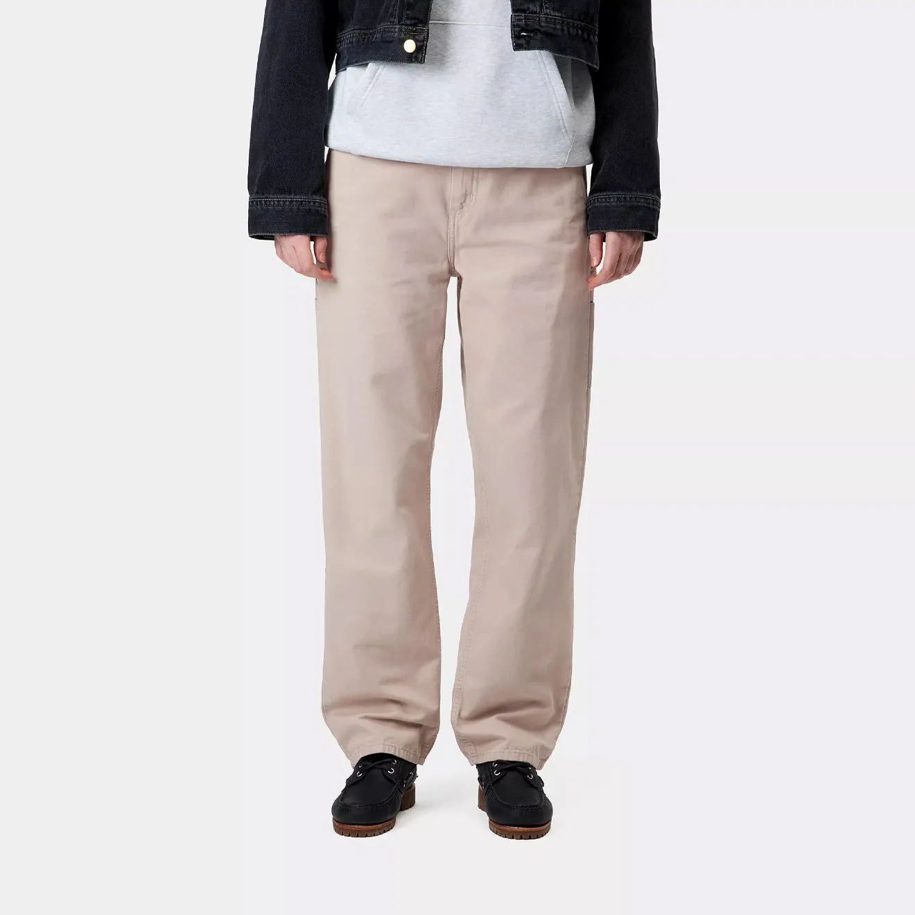 Carhartt WIP Womens Pierce Pant Straight Dusky Beige Stone Canvas Seamless construction ripstop fabric