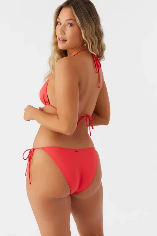 Bandeau-Style Color-Blocking Oneill Womens Bikini Bottoms Saltwater Solids Maracas Tie Side