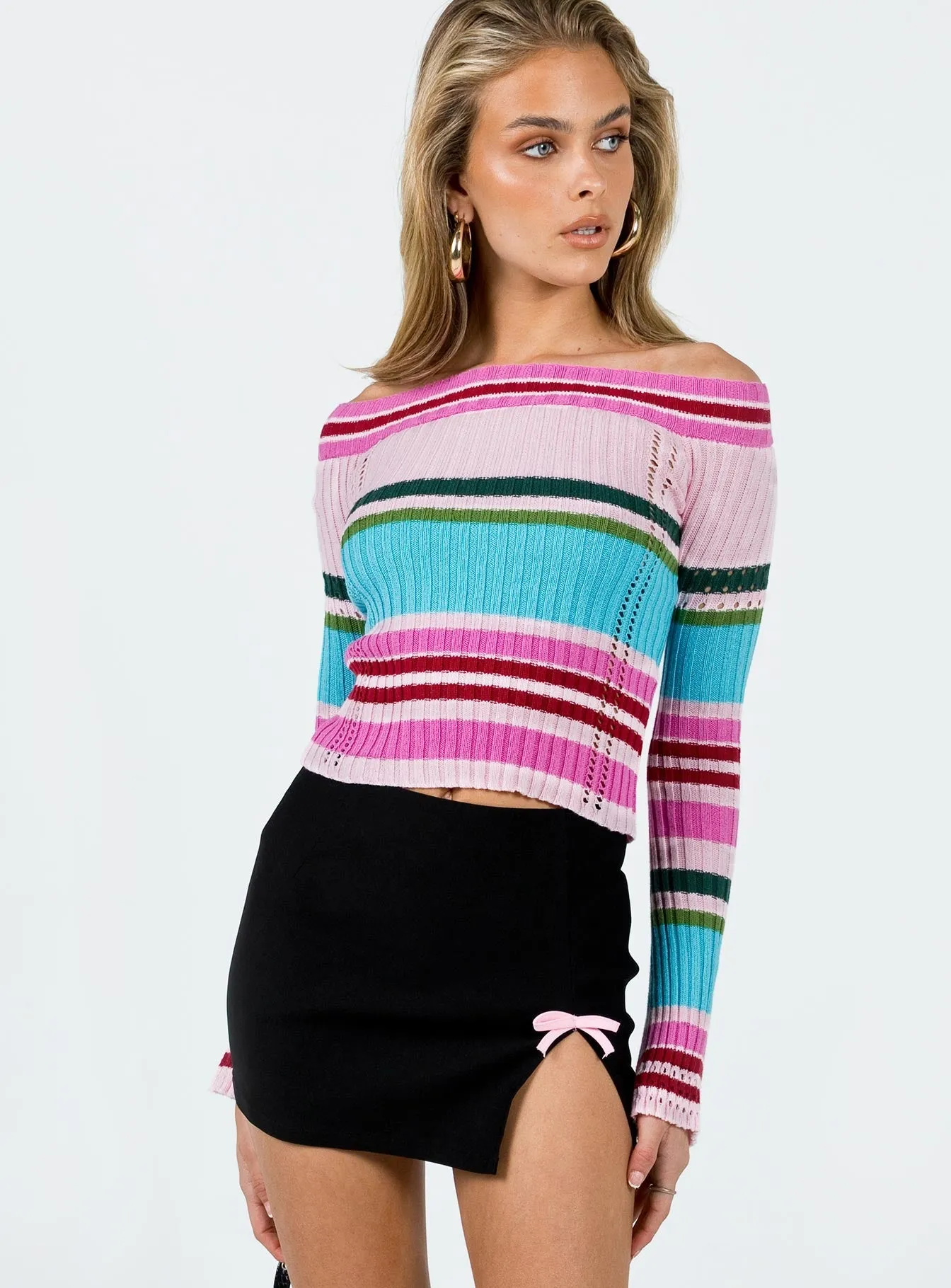 Animal Print Quick Fit Motel Wei Skirt Black