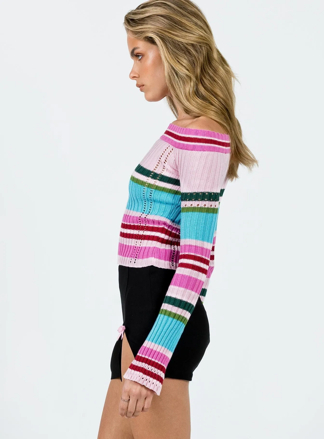 Minimalist Style Twist Front Motel Wei Skirt Black