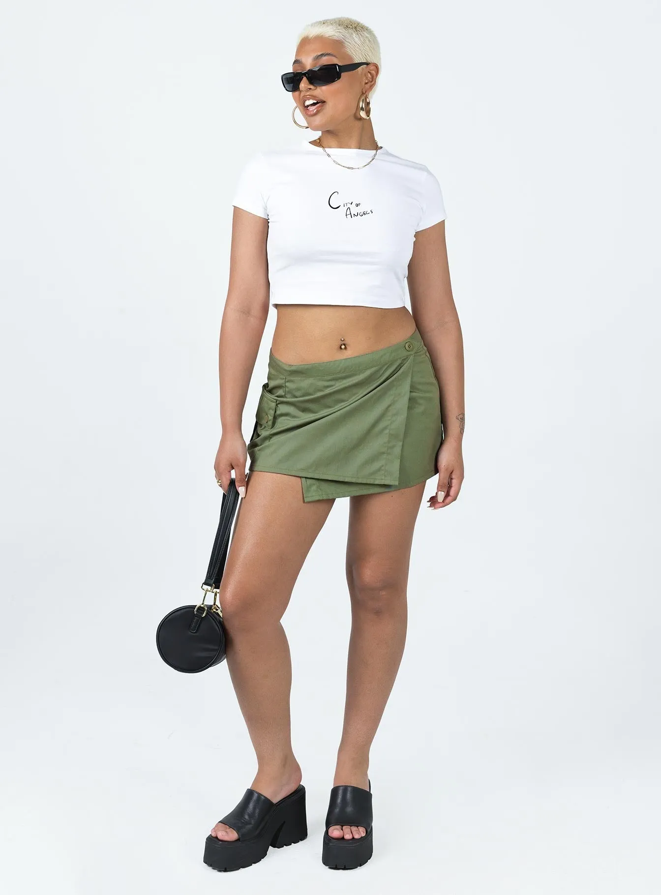 Weekend Favorite Motel Zephyr Skirt Olive