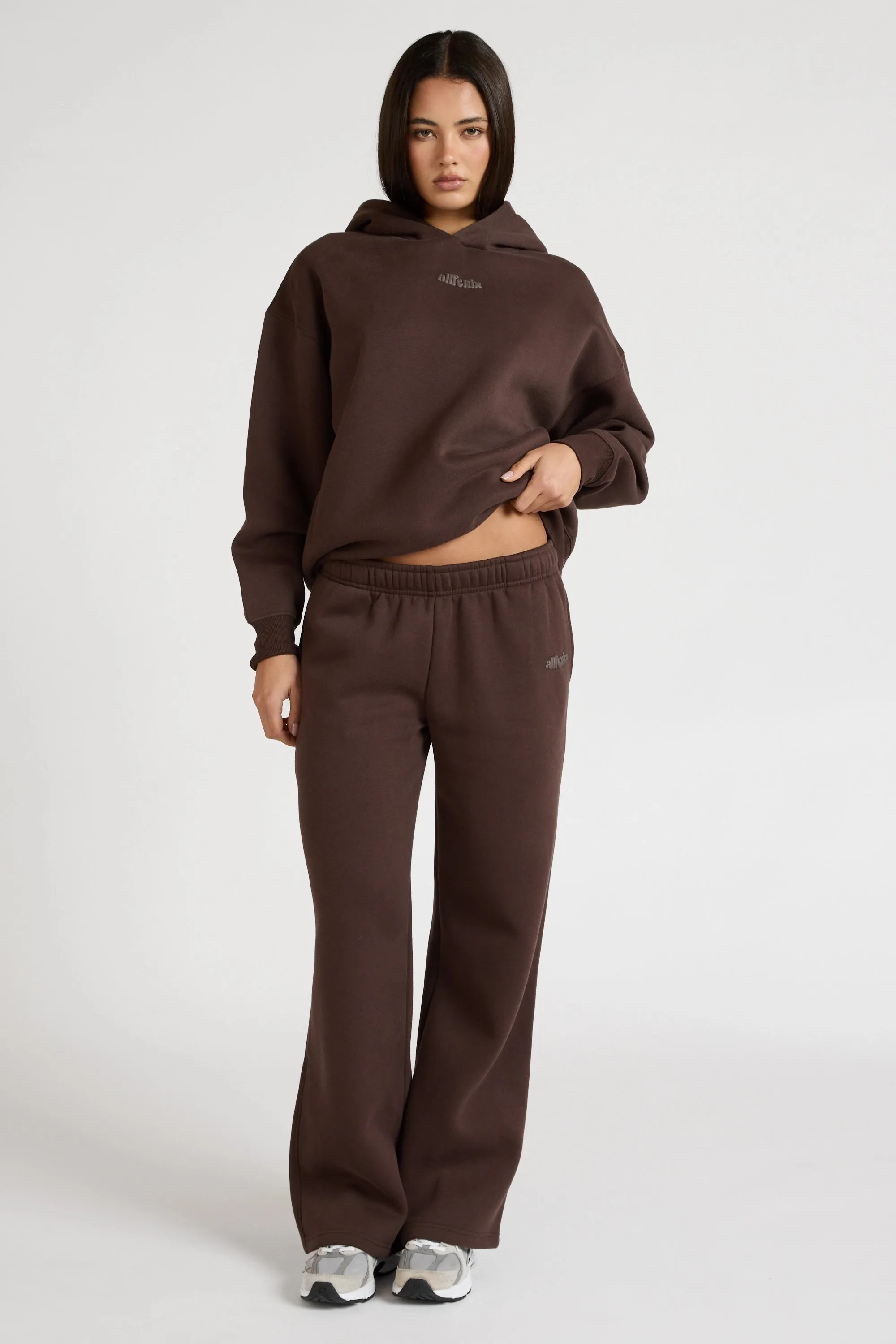 Wide Leg Track Pant Lightweight Fabric