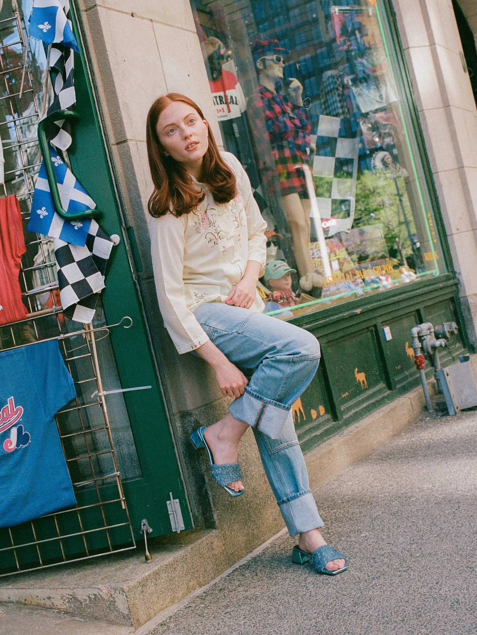 M??rida Blue Sandal Breathable Design