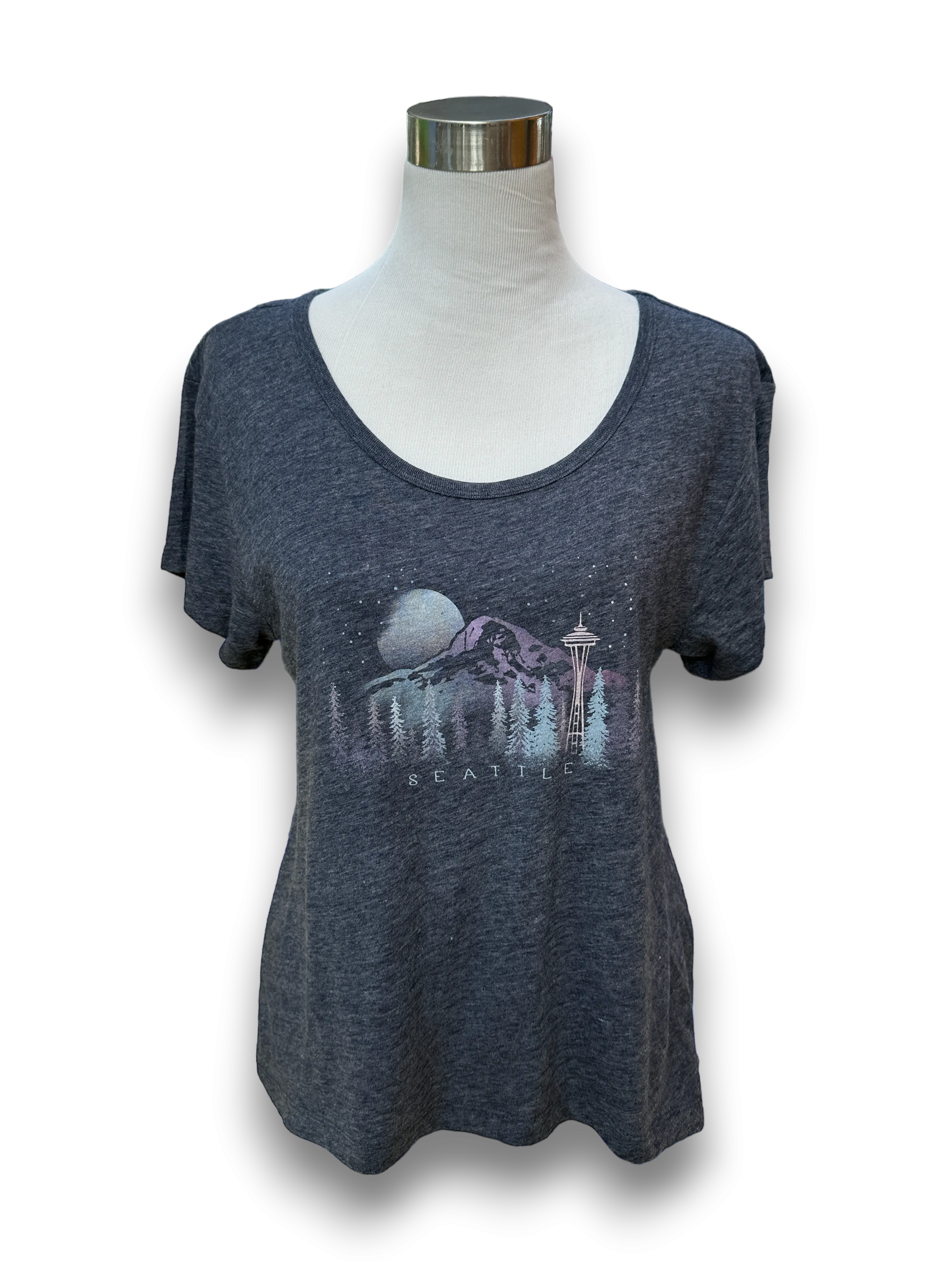 Mt Rainier Night Tee Everyday Fashion Look Structured silhouette