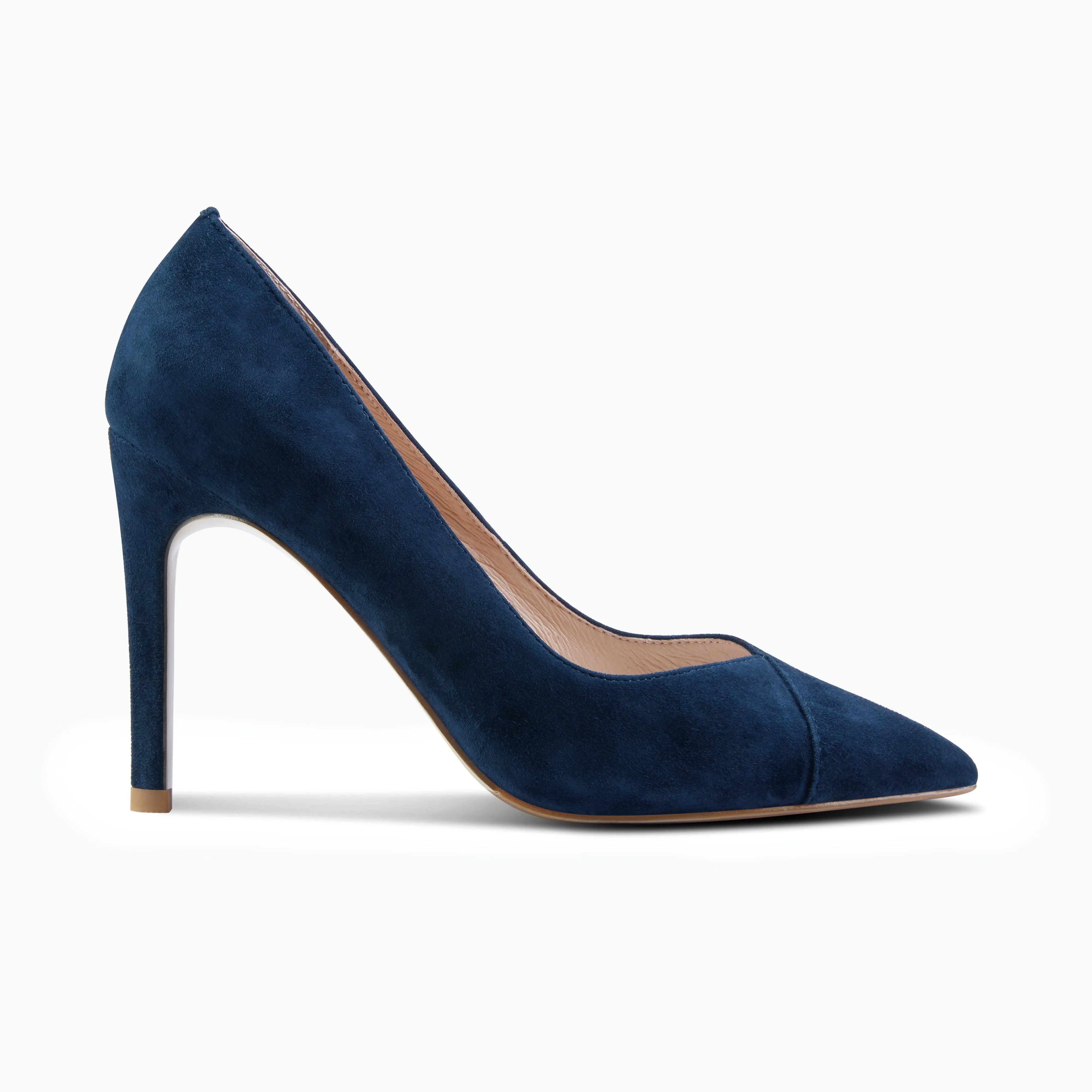 Naples Heel | Navy suede Holiday Fashion Heels Winter Pumps