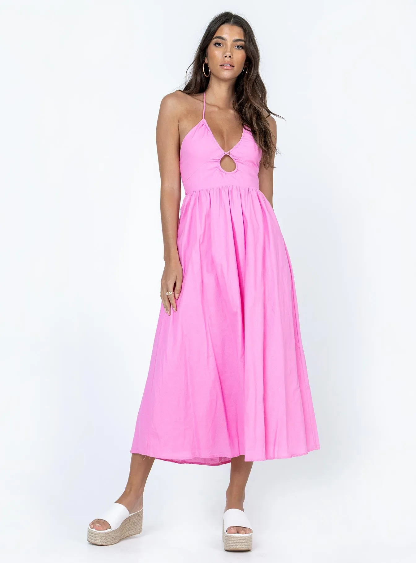 Nardin Maxi Dress Pink Dreamy Flow