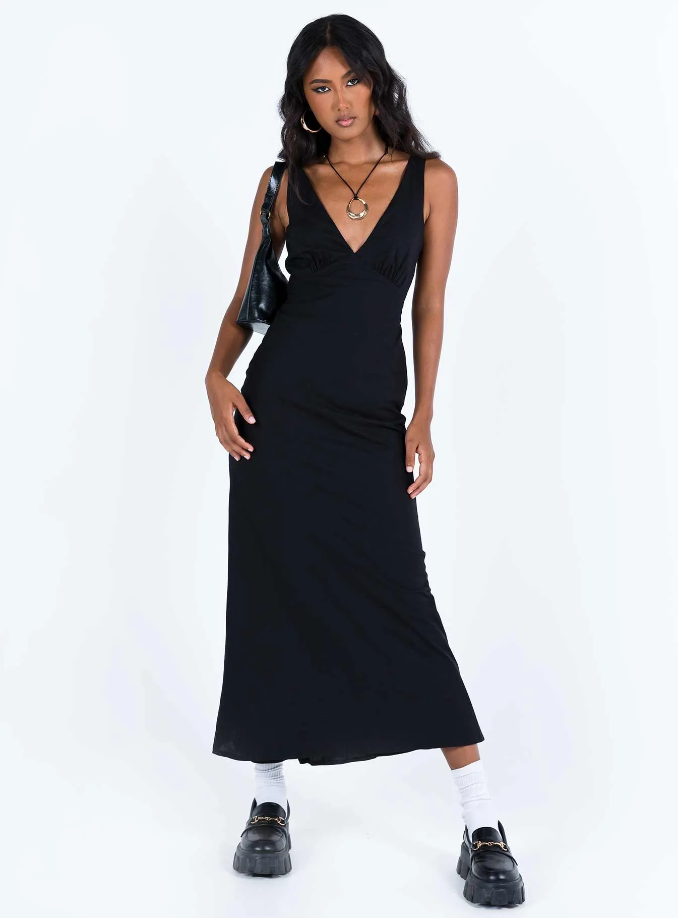Nellie Maxi Dress Black Linen Day Love Everyday Comfort