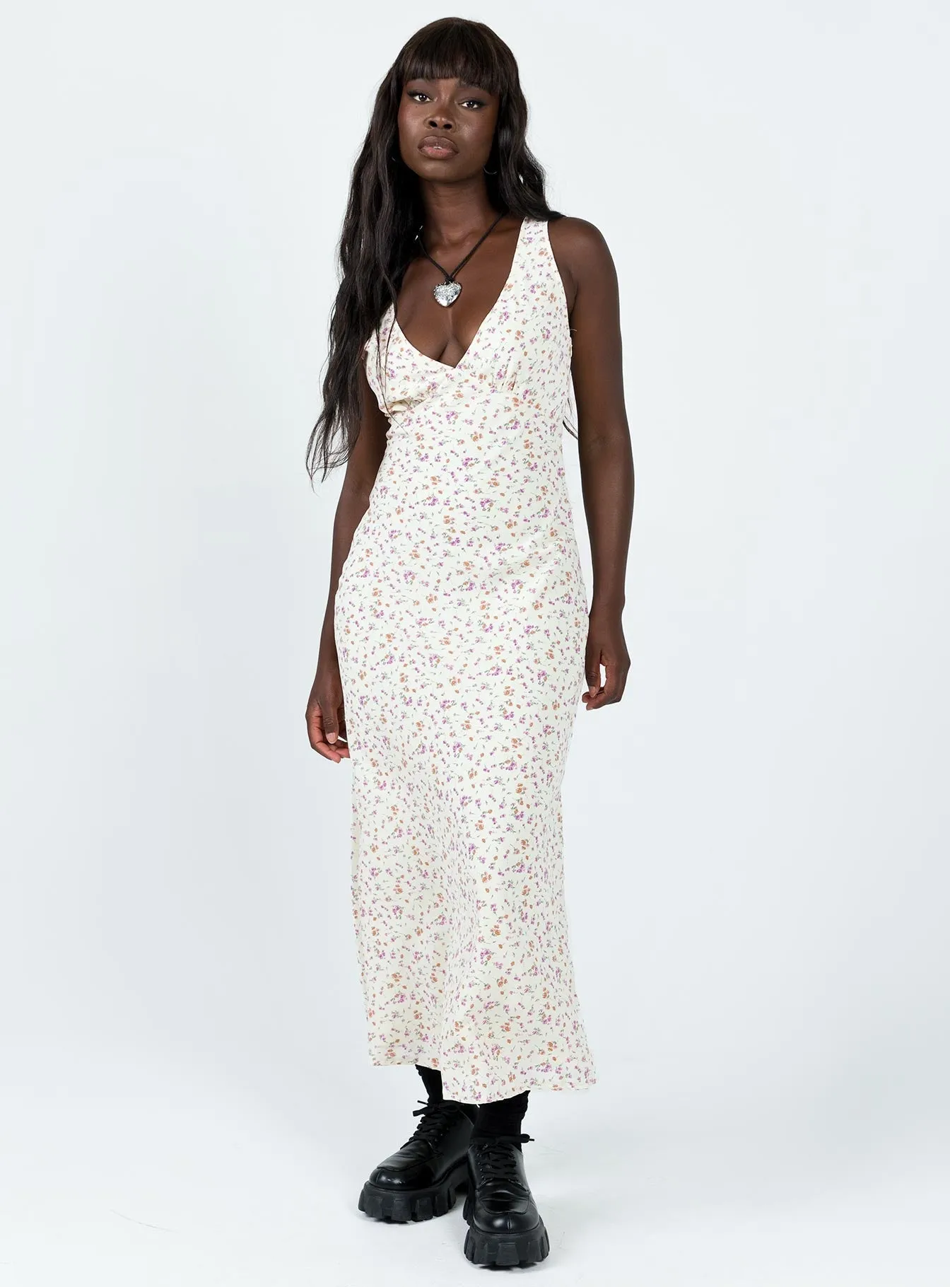 Nellie Maxi Dress Cream Summer Mood