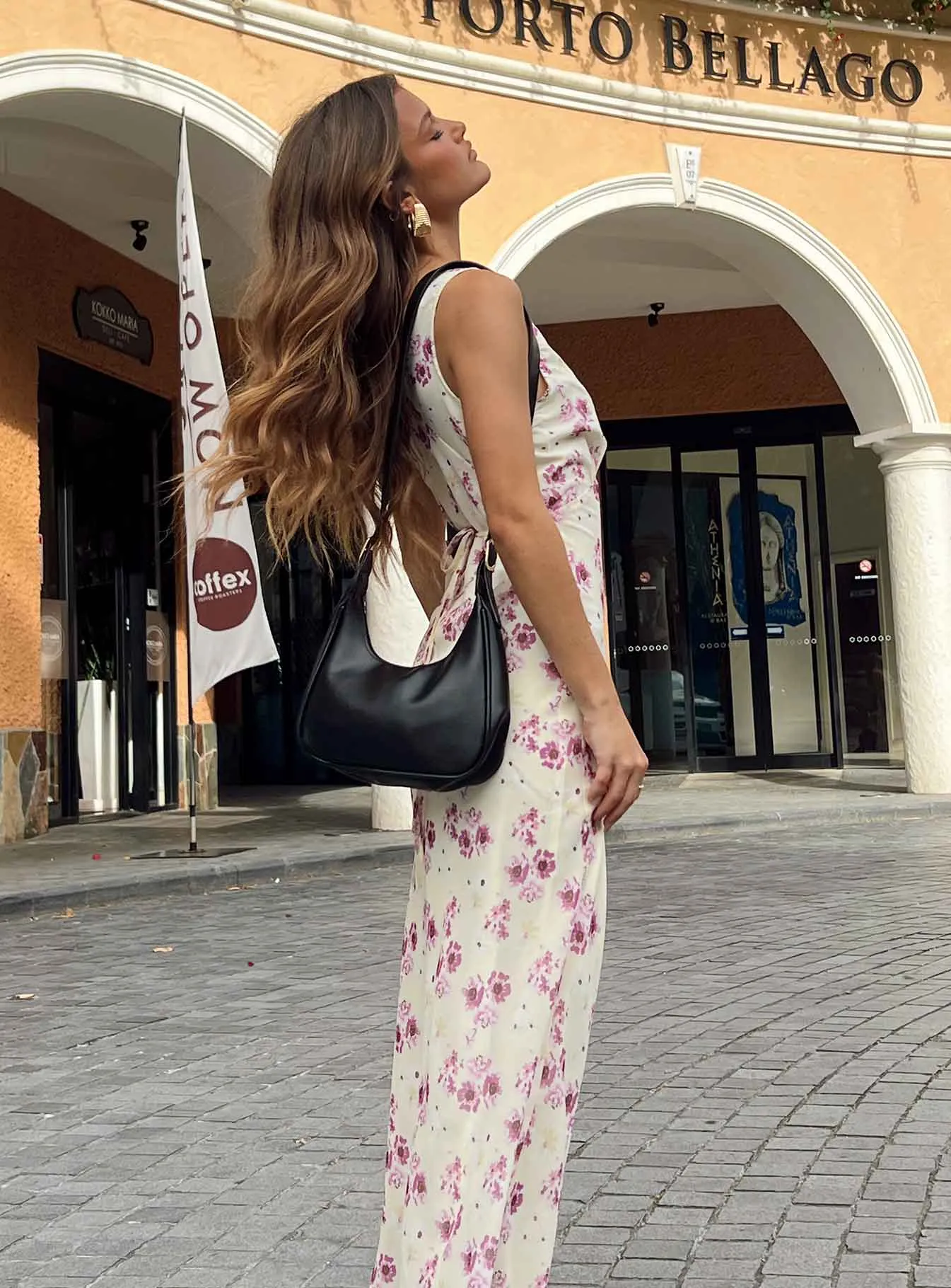 plus-size Nellie Midi Dress Yellow Floral Petite