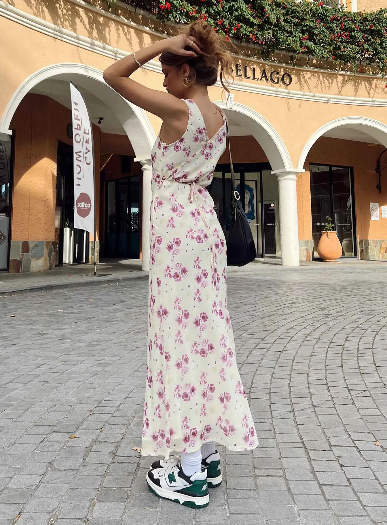 Cocktail Ready Nellie Midi Dress Yellow Floral Petite