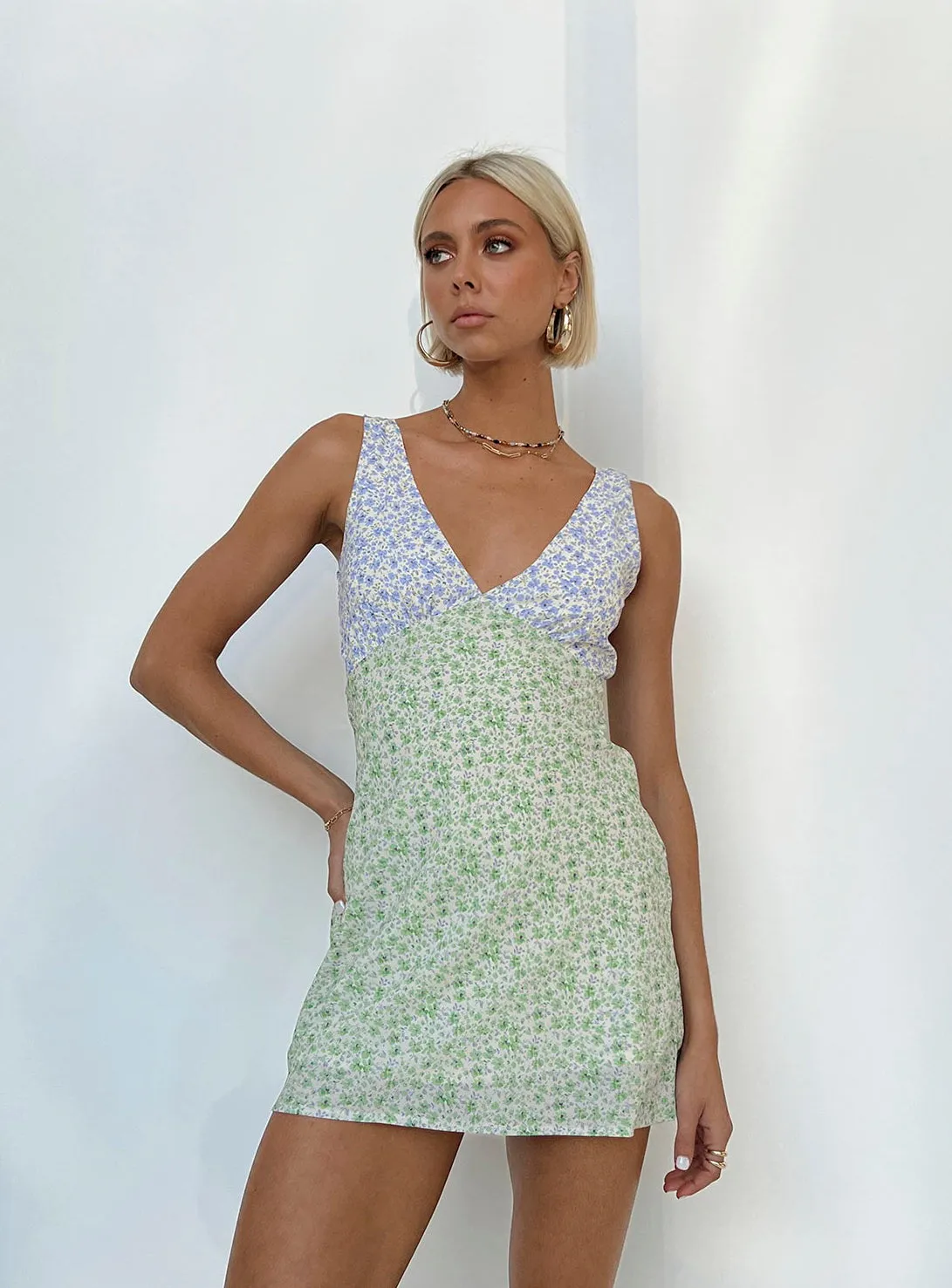 Mid Fit Classic knee-length dress Nellie Mini Dress Two Tone Multi