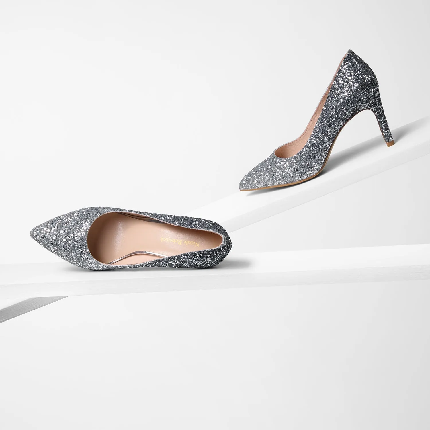 Cool Appeal Nemesis 78mm Heel Ltd Ed | Ice Glitter