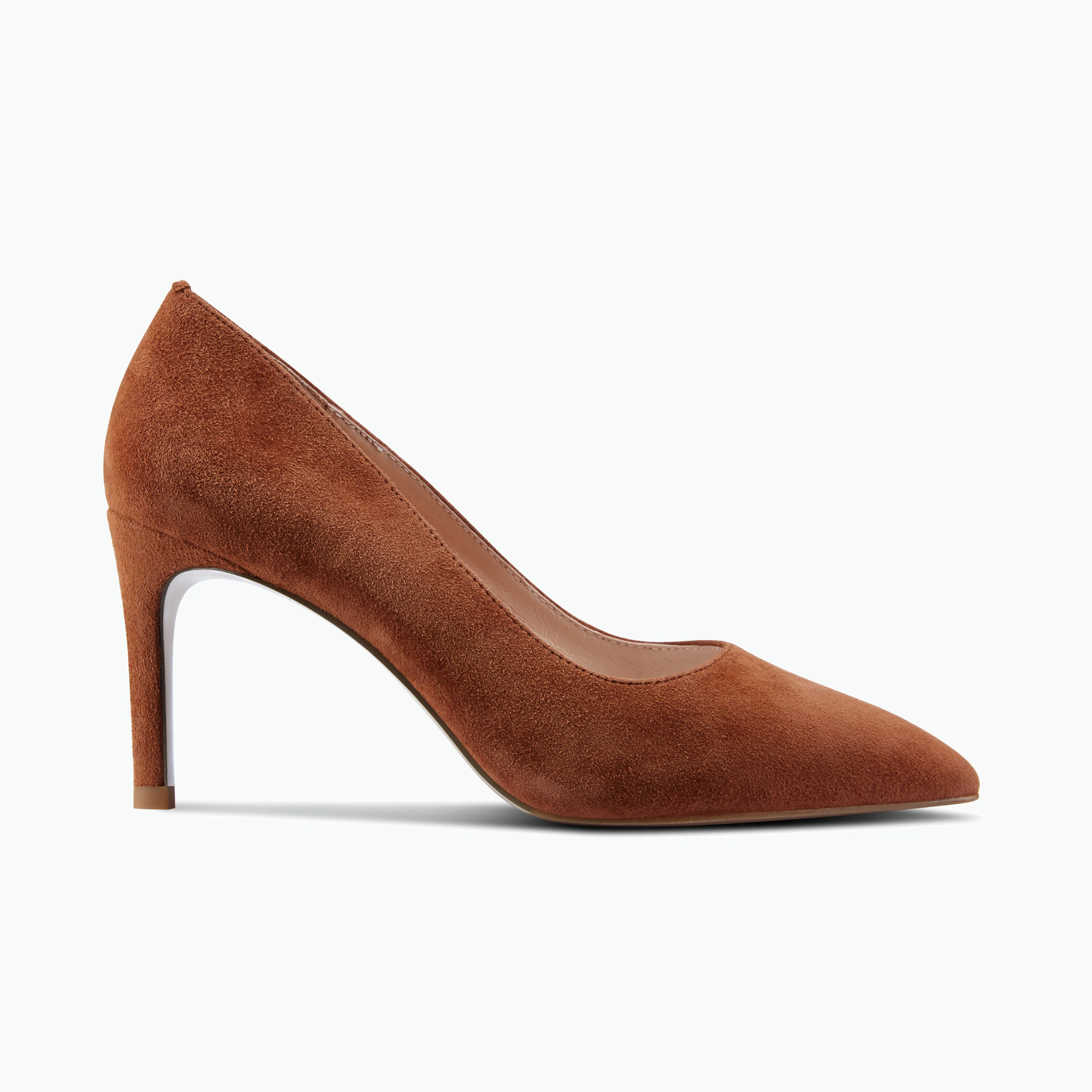 Nemesis 78mm Heel | Rust suede Soft Interior Black Tie Event Heels