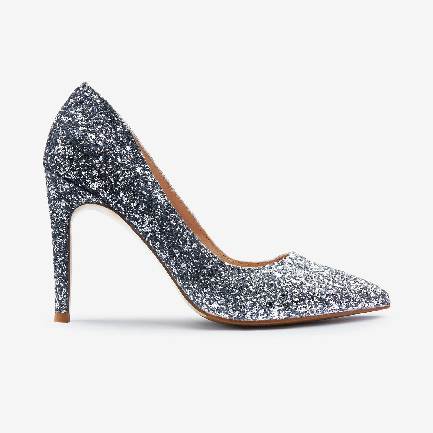 Nemesis 95mm Heel Ltd Ed | Ice Glitter Comfort Cushion