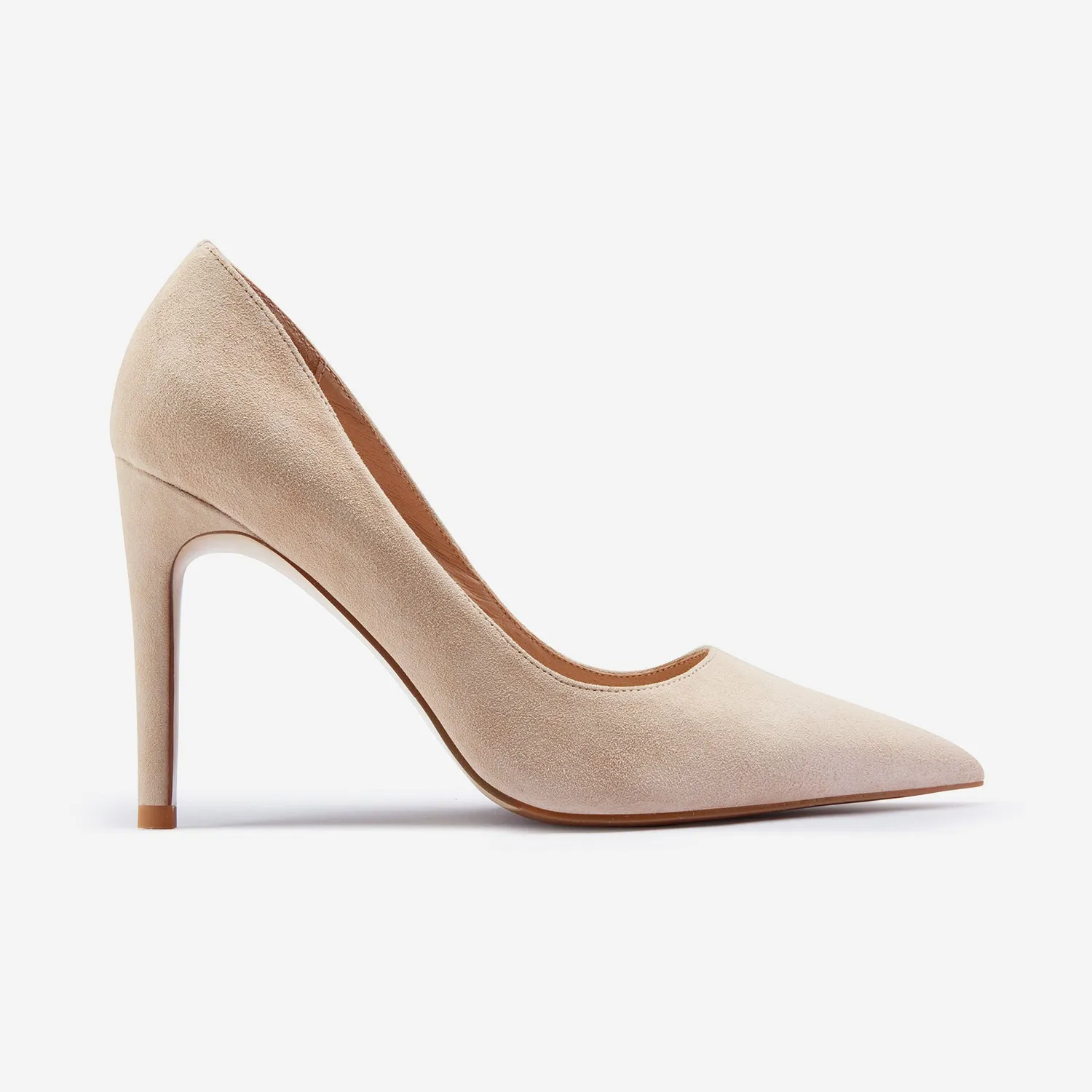 On The Go Nemesis 95mm Heel | Nude Suede