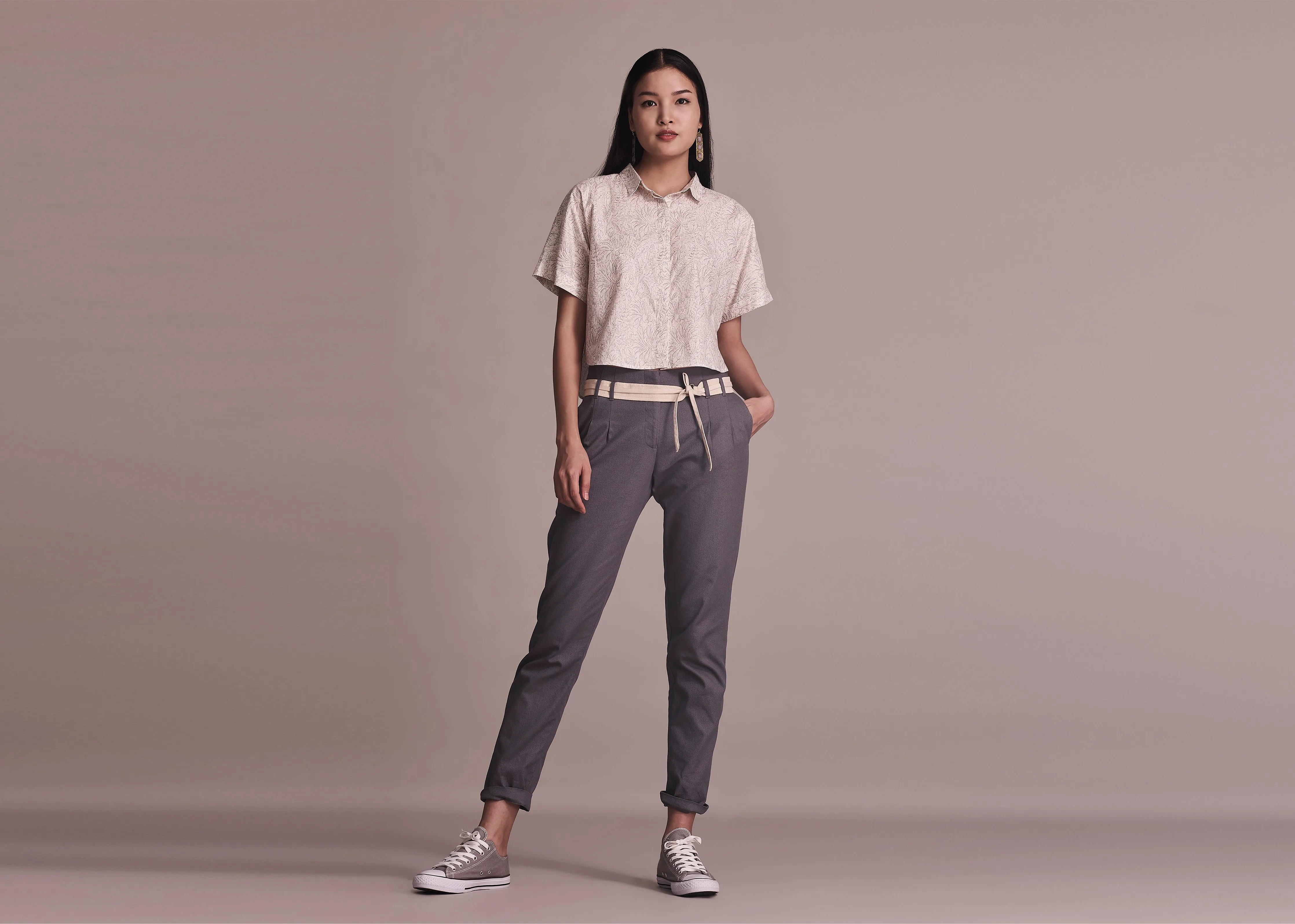 NEROLI - DENIM TaperedLeg Seamless Waistband